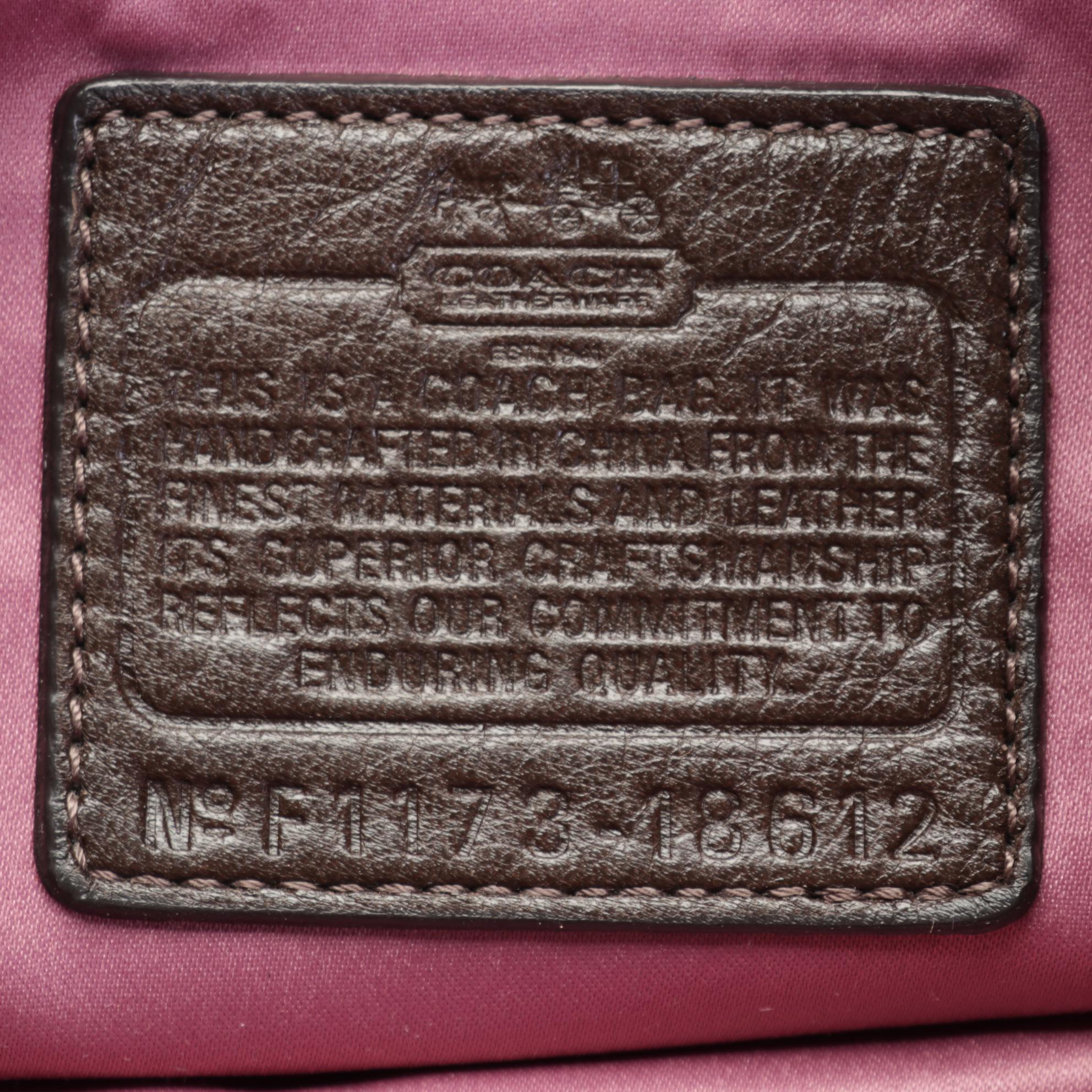 Coach Gray and Brown Leather Shoulder Bags