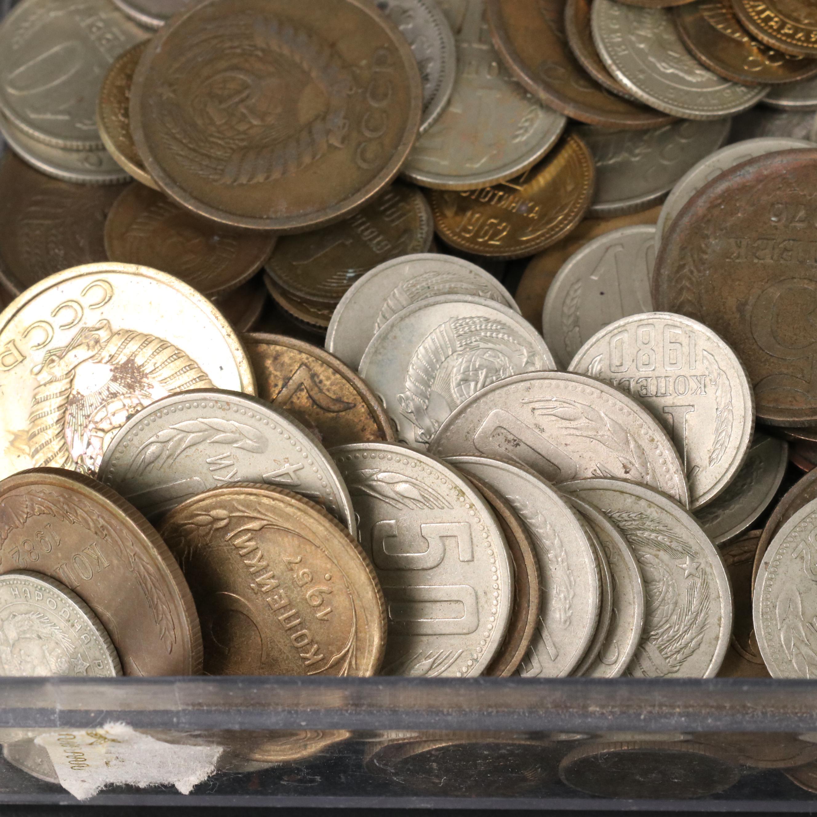 Collection of 340 Modern Russian Coins