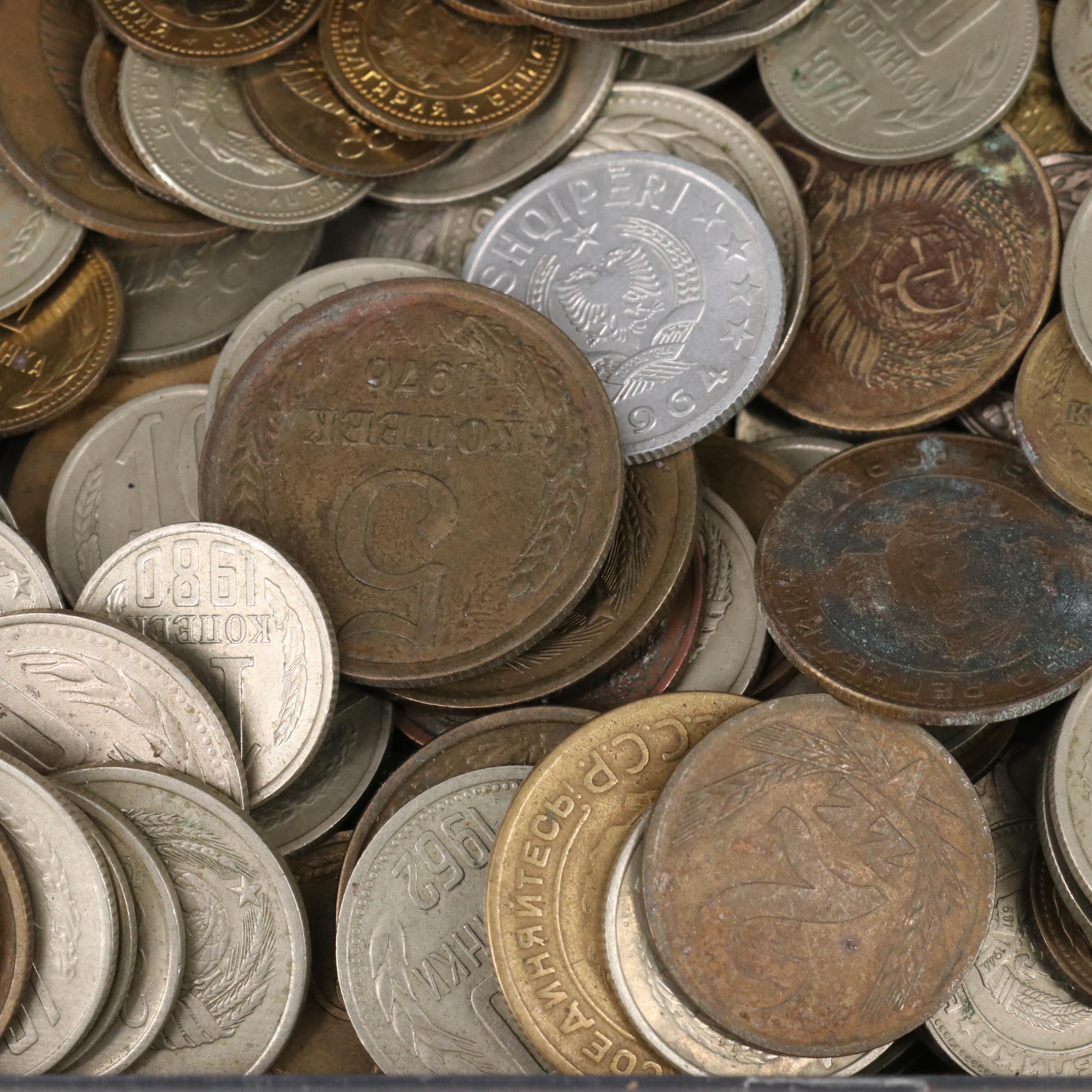 Collection of 340 Modern Russian Coins