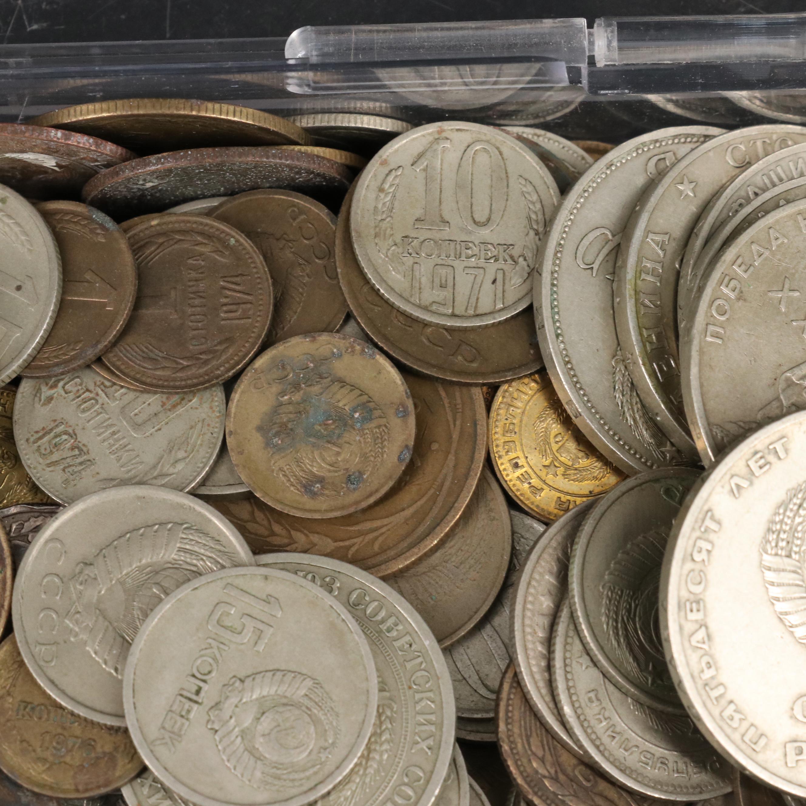 Collection of 340 Modern Russian Coins