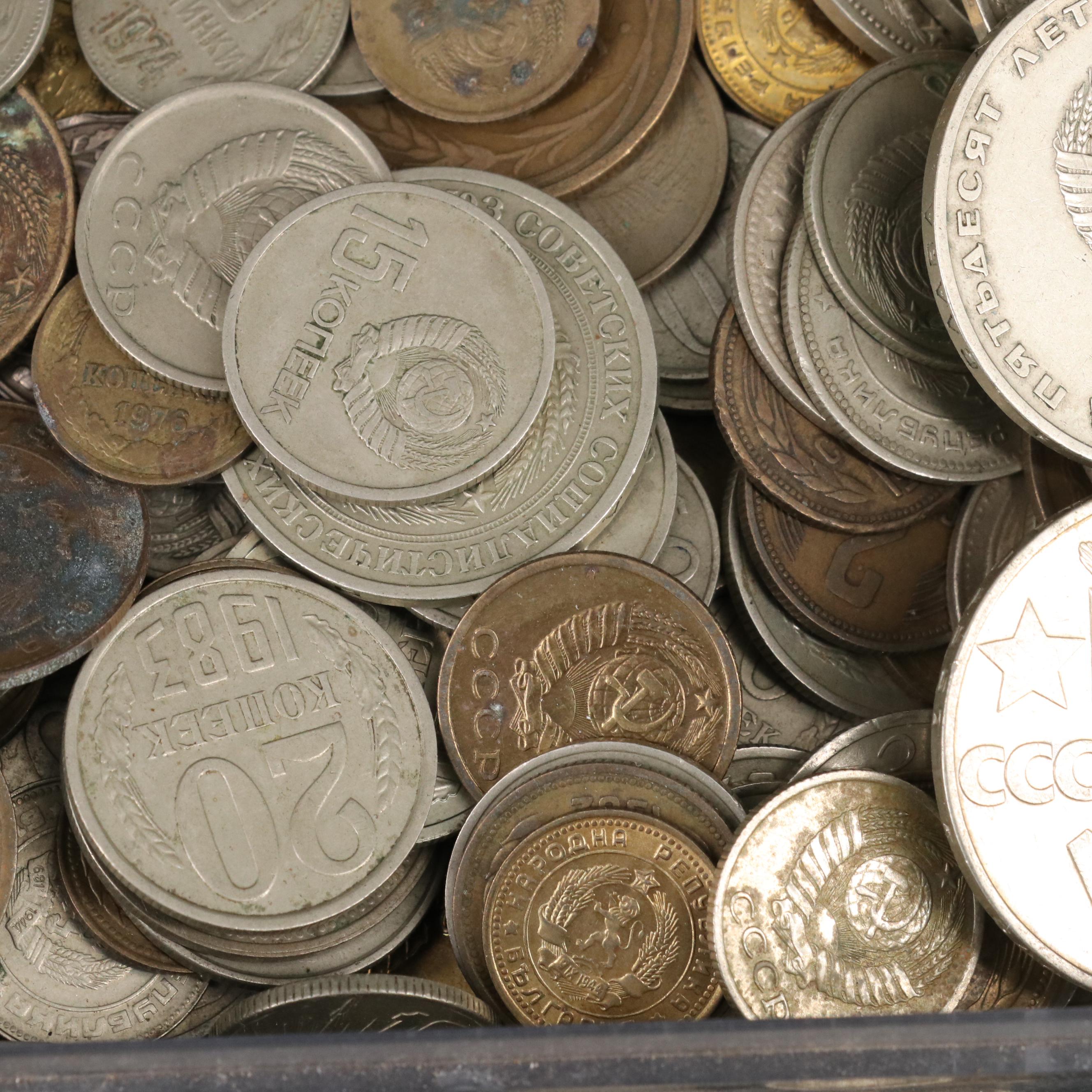 Collection of 340 Modern Russian Coins