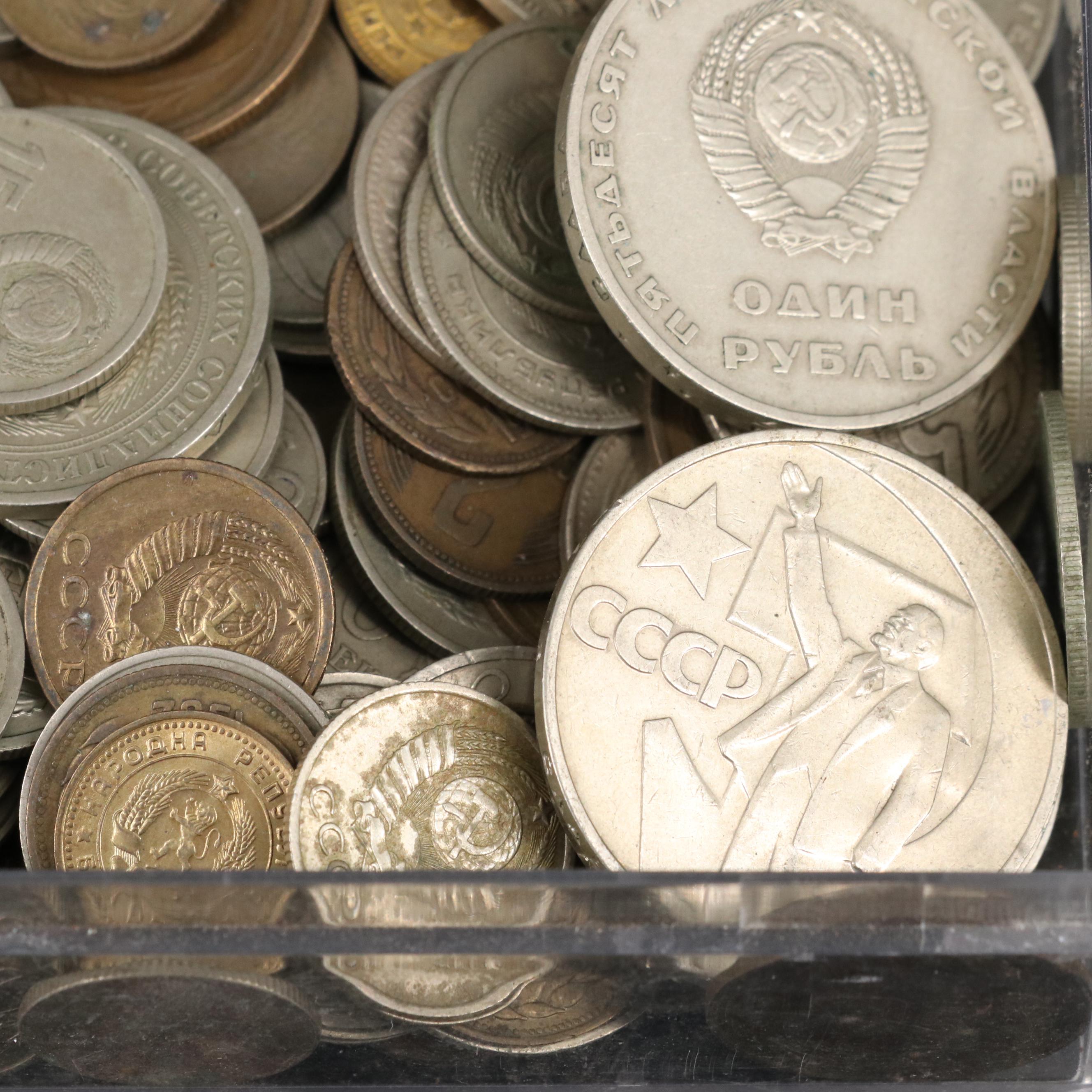 Collection of 340 Modern Russian Coins