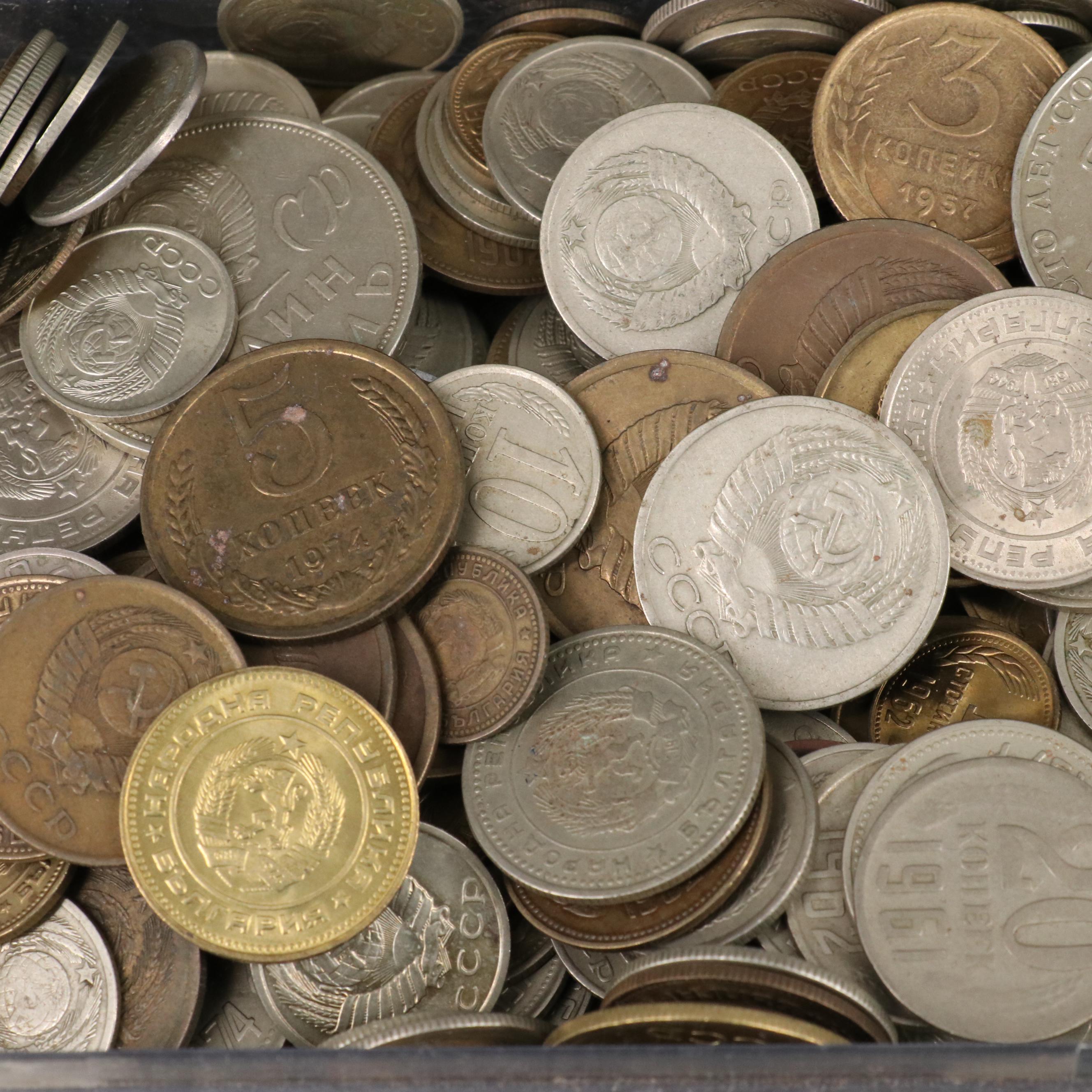 Collection of 340 Modern Russian Coins