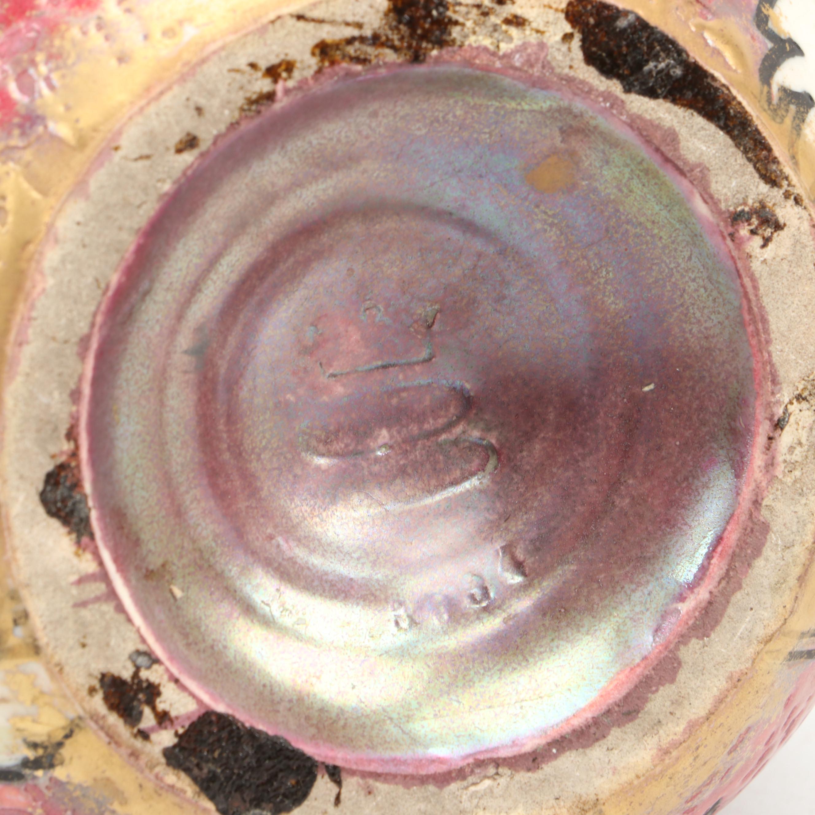 Riessner, Stellmacher & Kessel Glazed Gilt Porcelain Vase