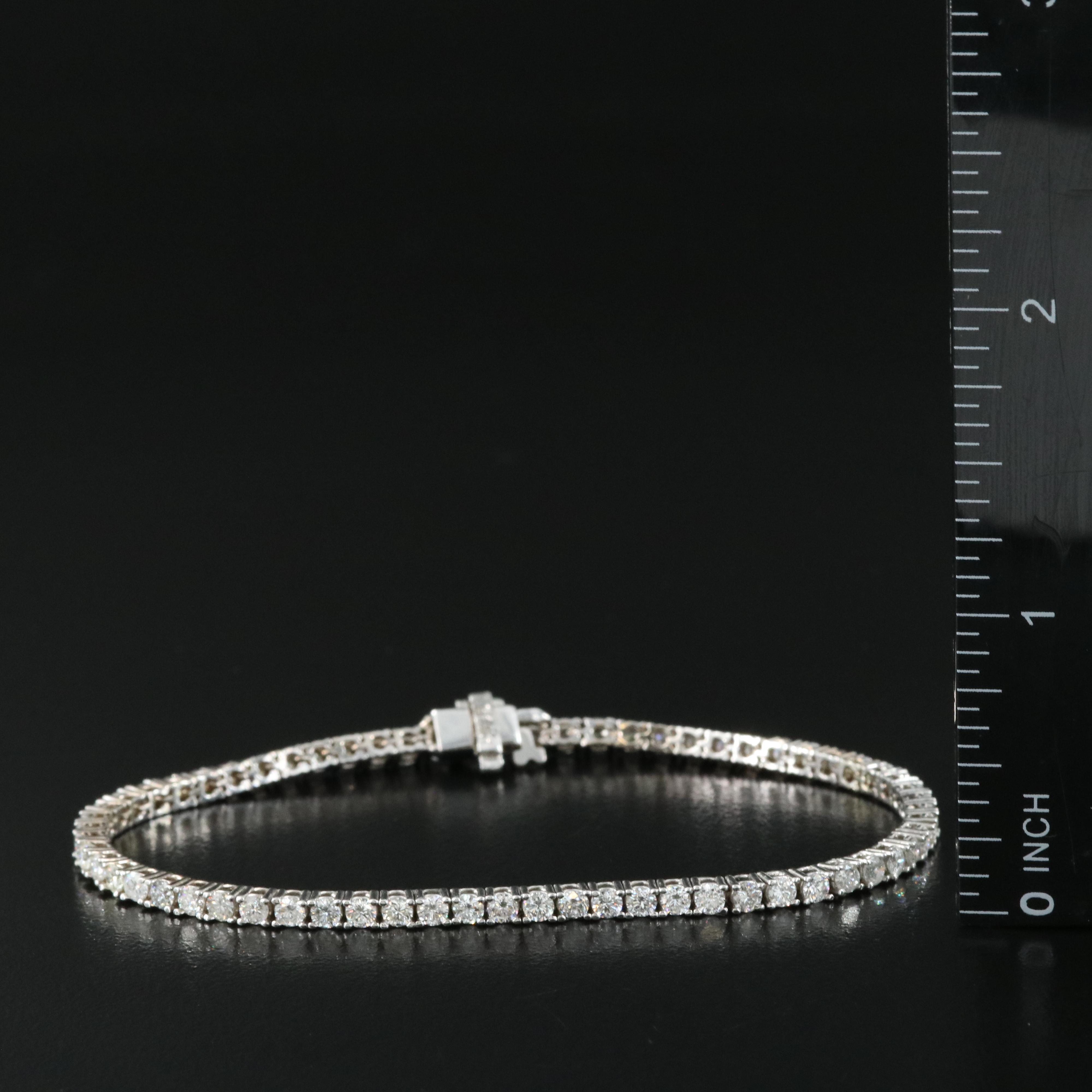14K 3.90 CTW Diamond Tennis Bracelet