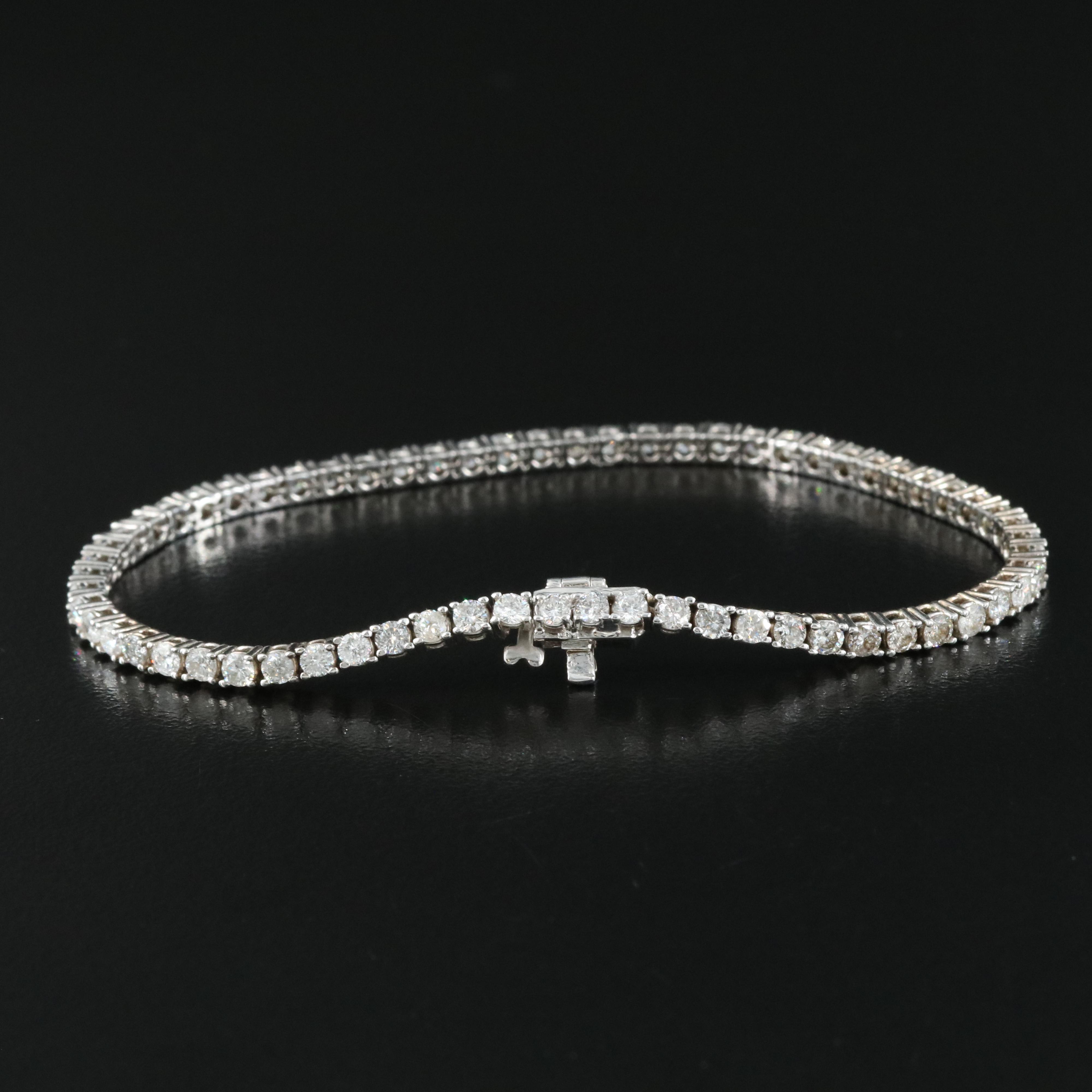 14K 3.90 CTW Diamond Tennis Bracelet