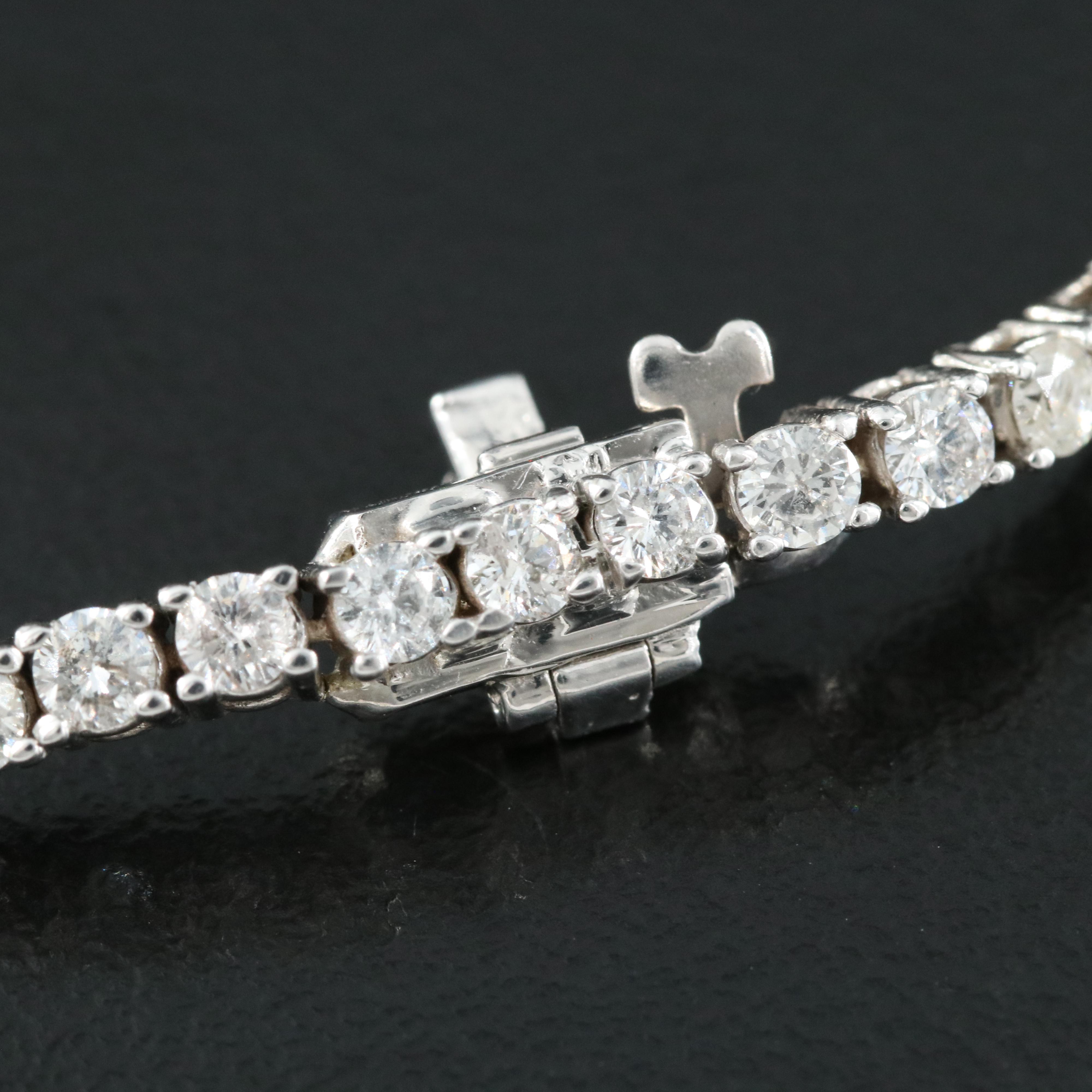 14K 3.90 CTW Diamond Tennis Bracelet