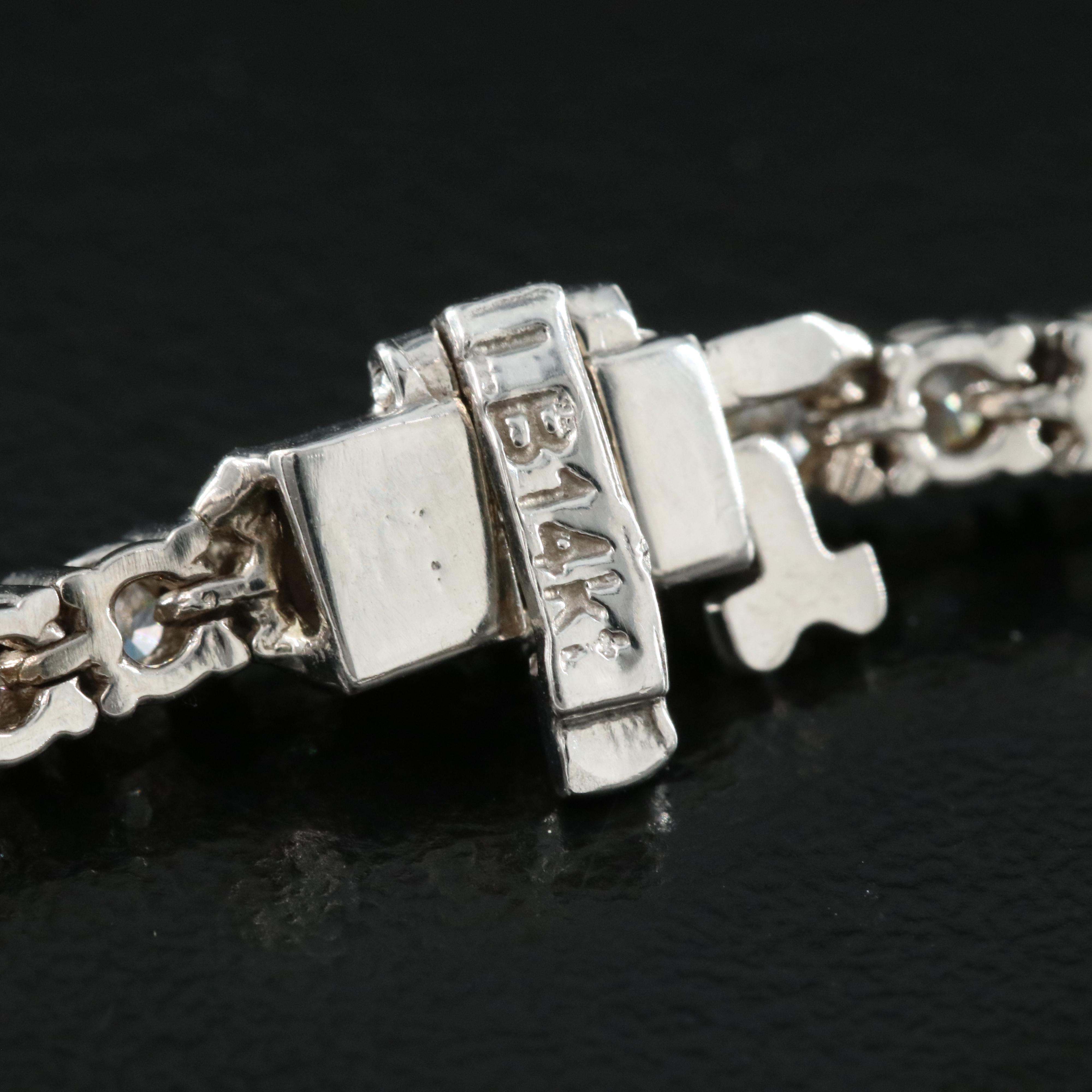 14K 3.90 CTW Diamond Tennis Bracelet