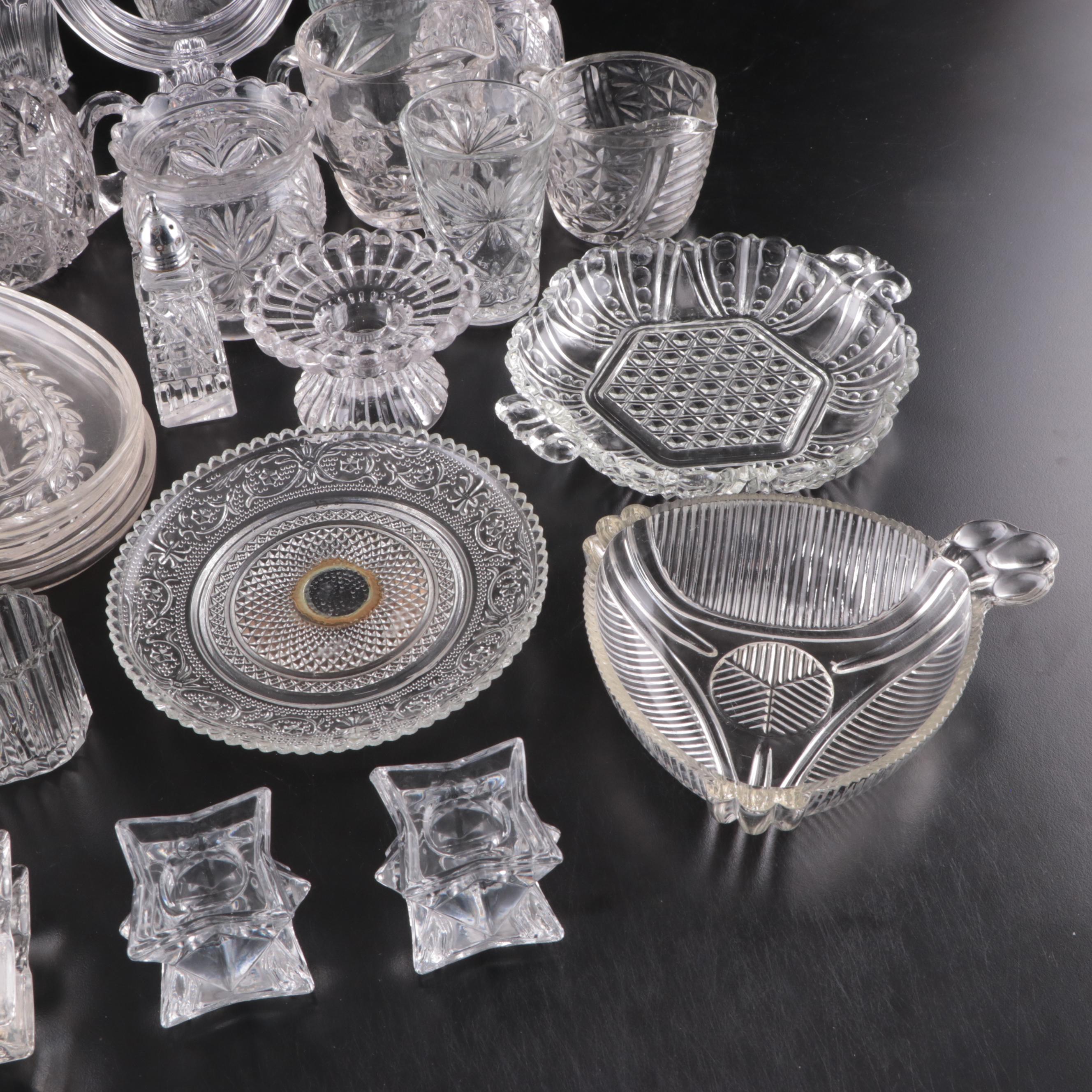 Westmoreland Sterling Silver Salt Spoon with Glass Table Accessories