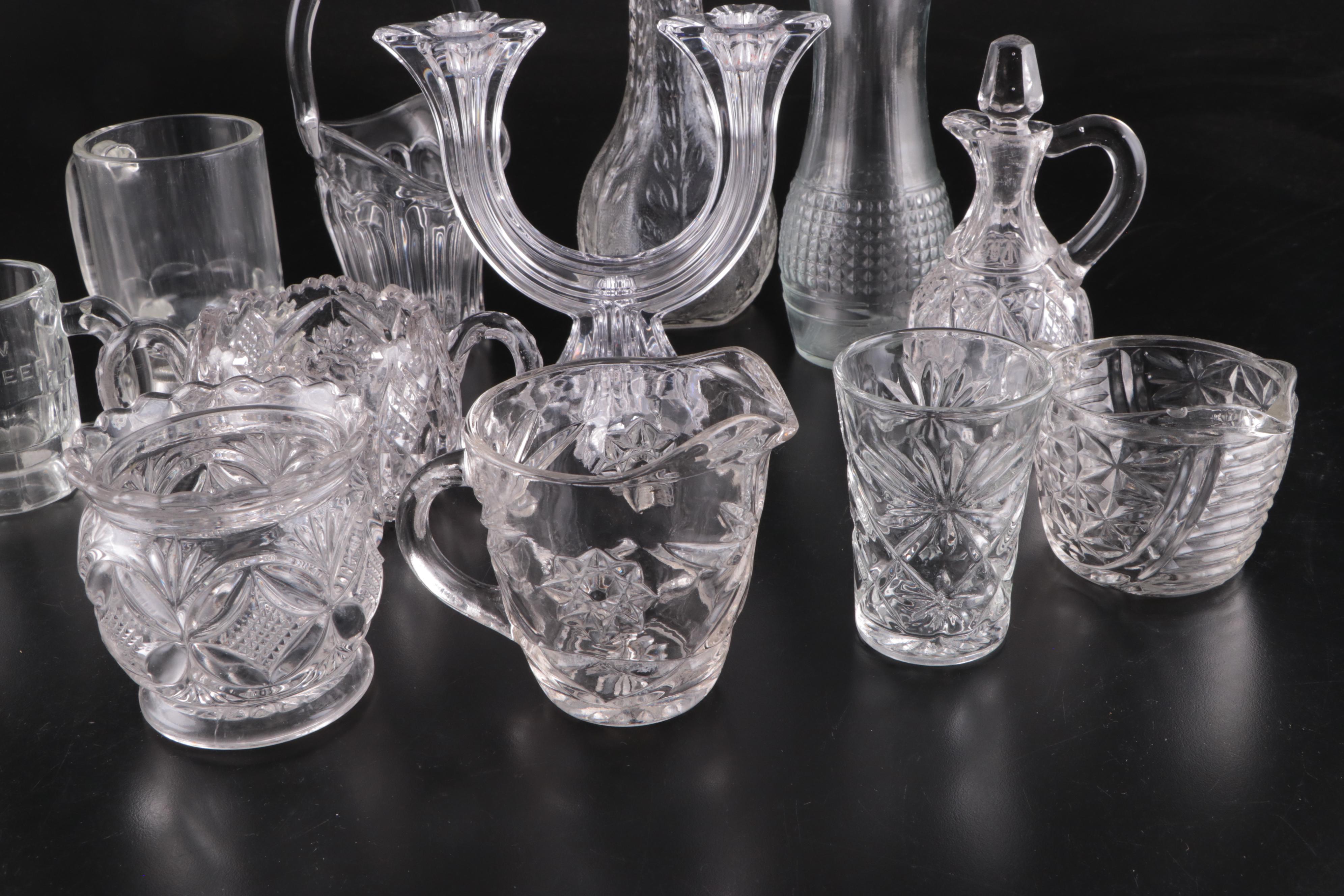 Westmoreland Sterling Silver Salt Spoon with Glass Table Accessories