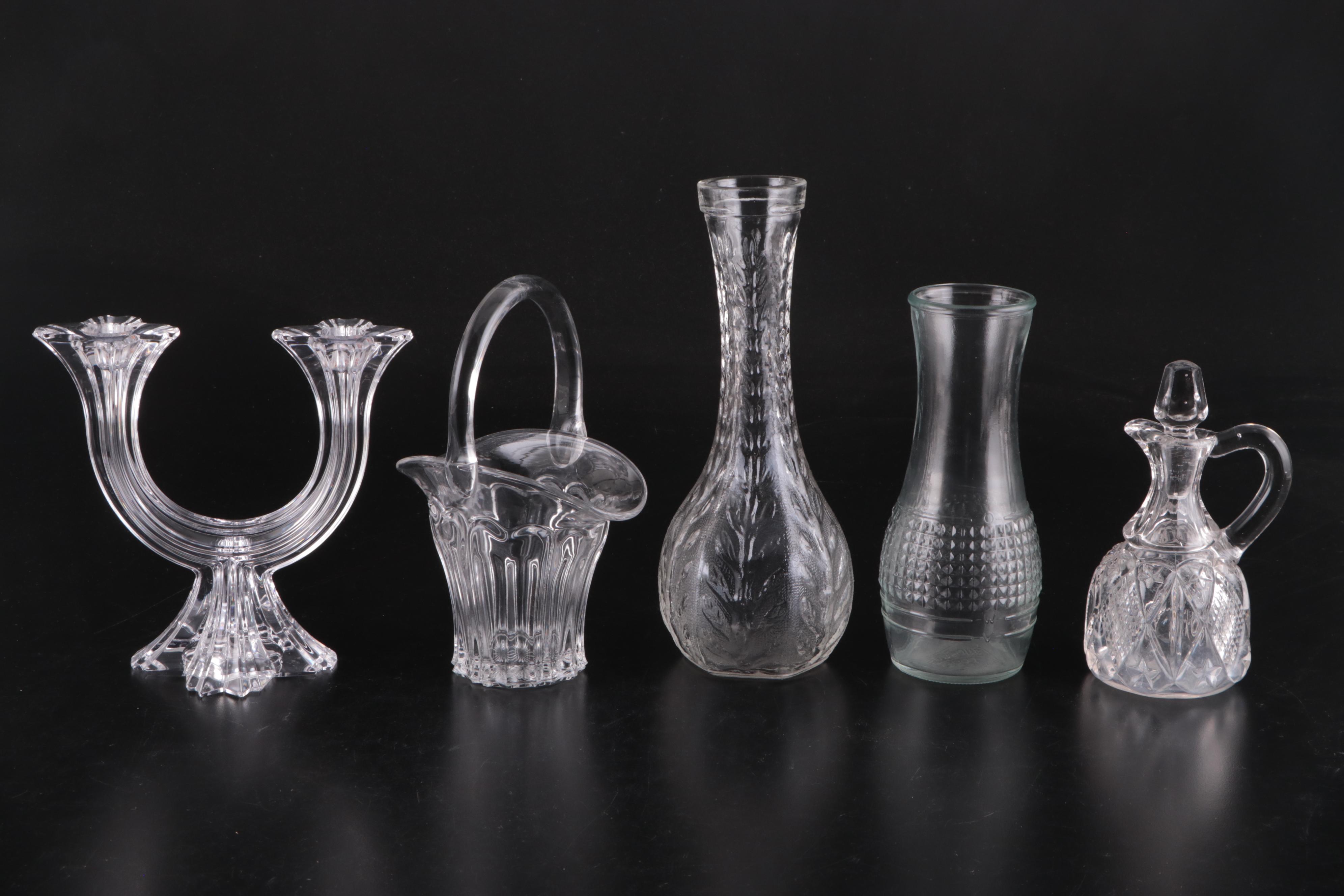 Westmoreland Sterling Silver Salt Spoon with Glass Table Accessories