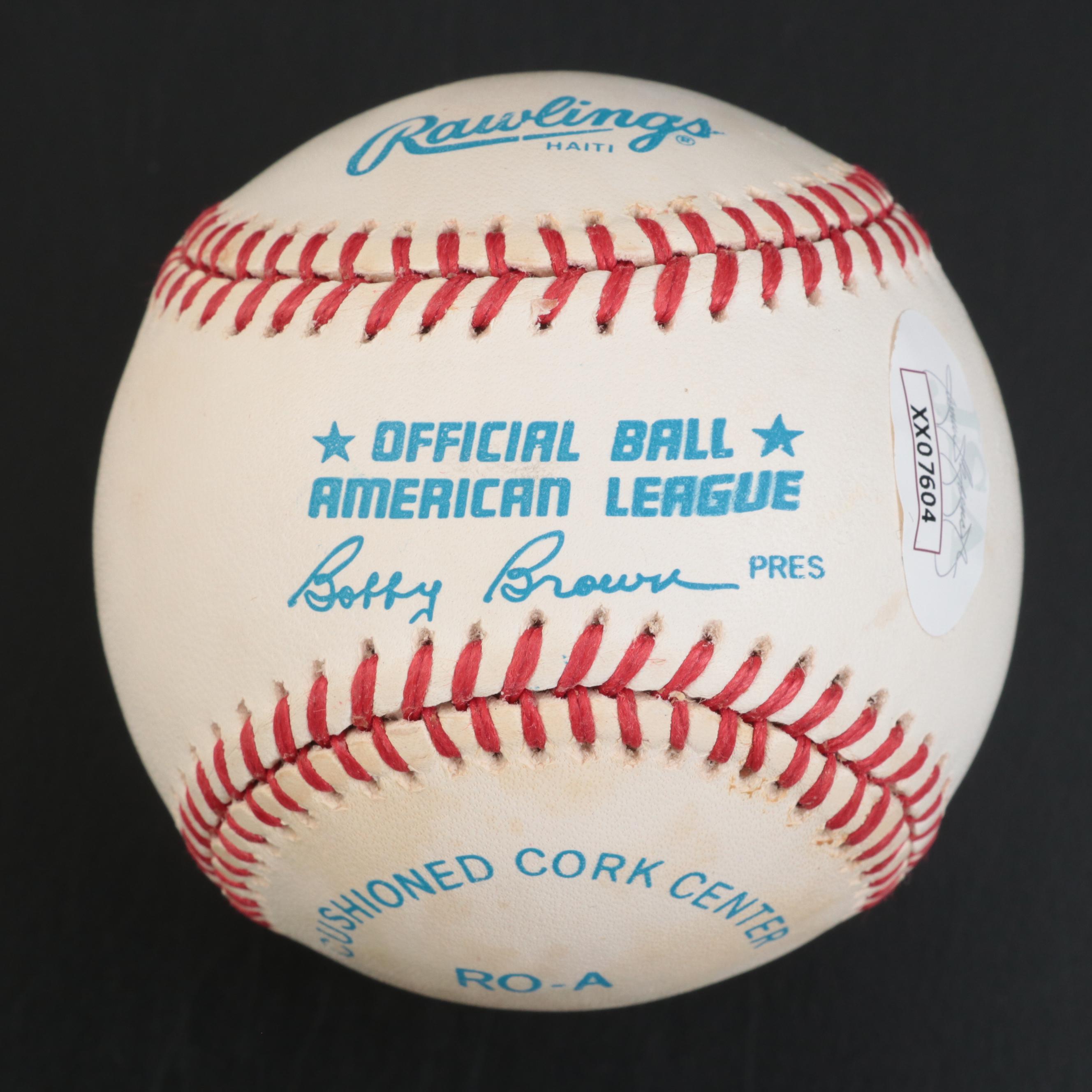 Mickey Mantle and Joe DiMaggio Signed Rawlings Official Baseballs with Display