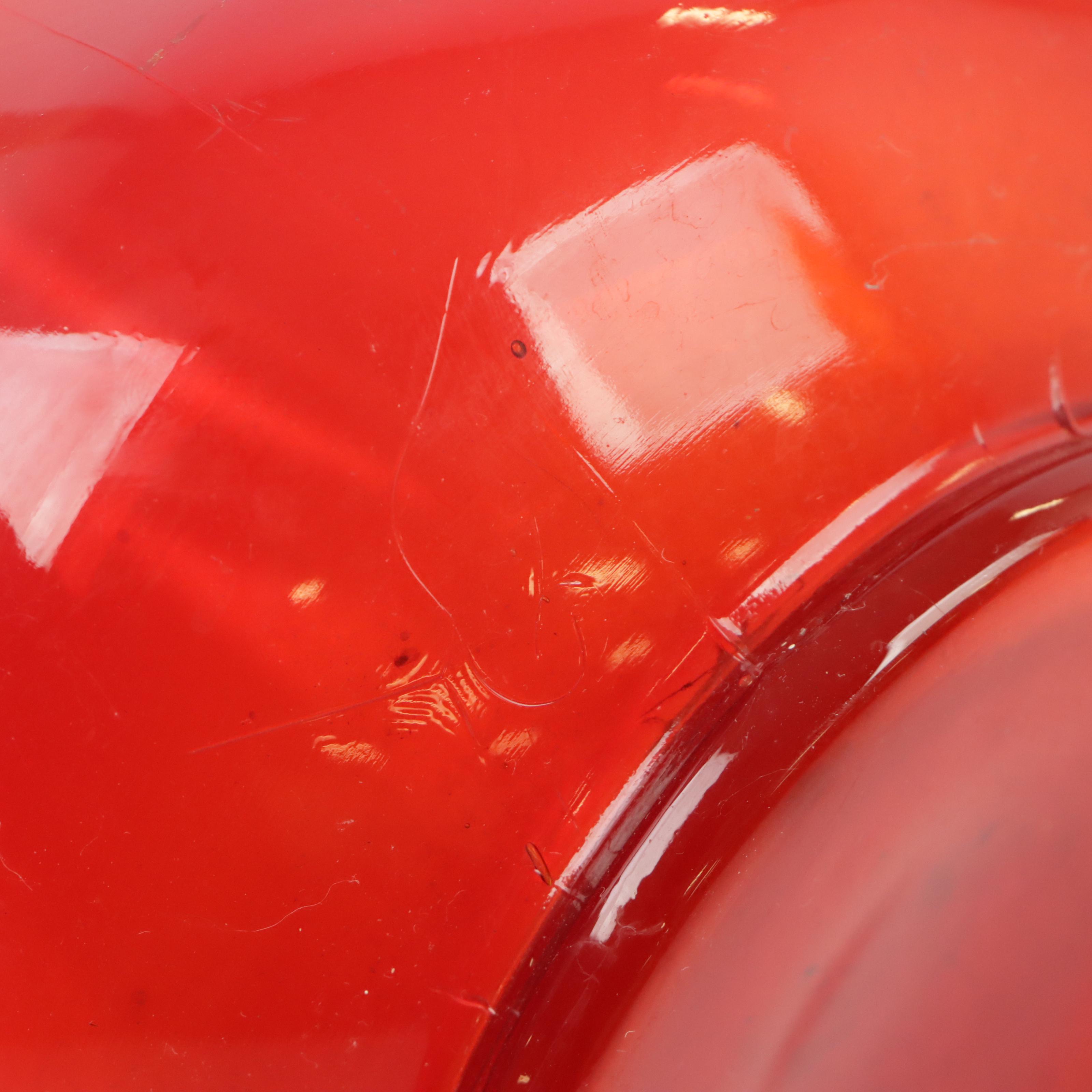 Viking Swung Glass Three Foil Vase, 1960 and Viking Glass Floor Vase