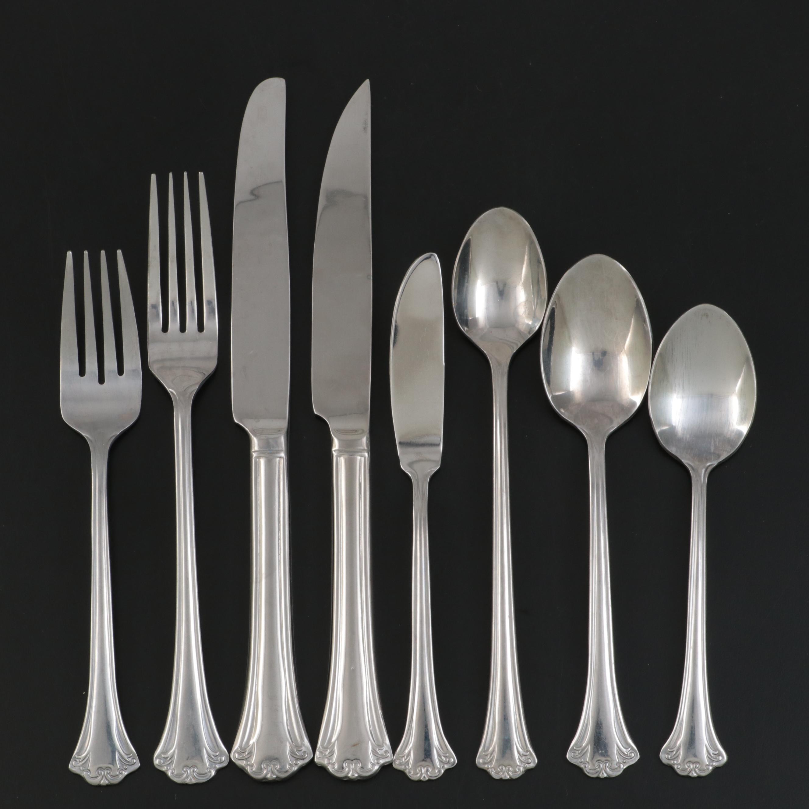 Reed & Barton Stainless Flatware Set with Chest