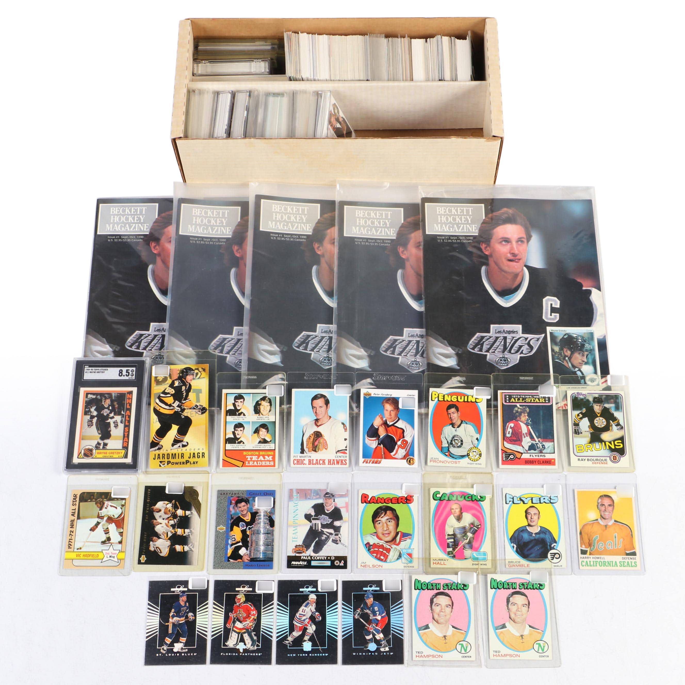 beckett-magazines-with-hockey-cards-featuring-wayne-gretzky-and-more-ebth