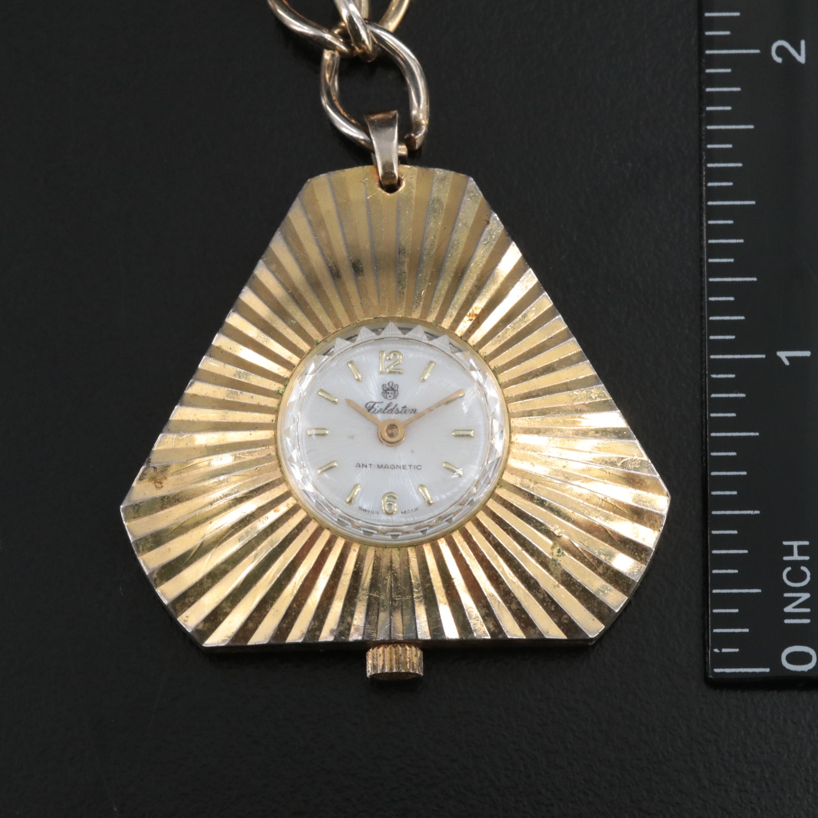 Two Gold-Tone Pendant Watches