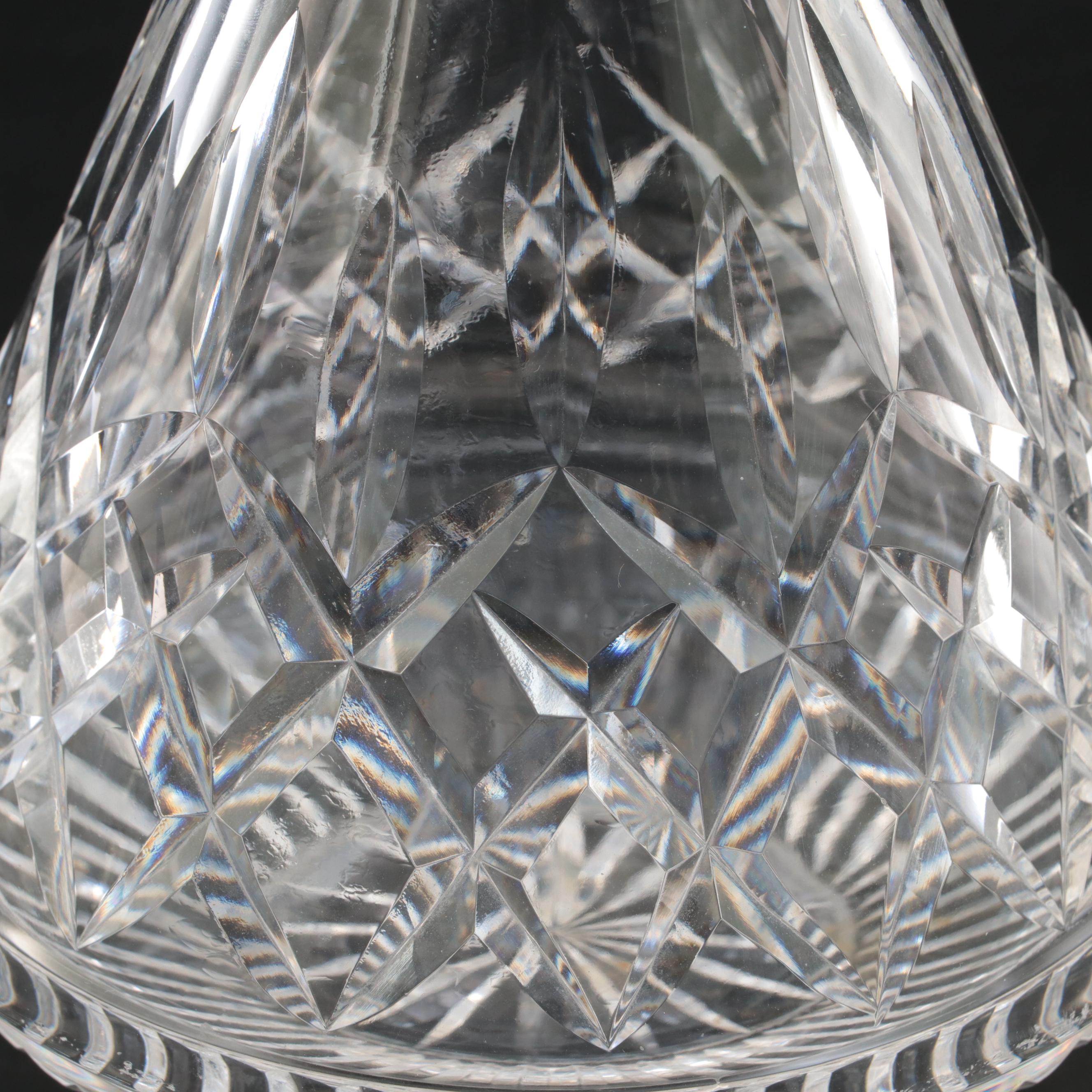 Waterford Crystal "Lismore" Ice Bucket and Roly Poly Decanter