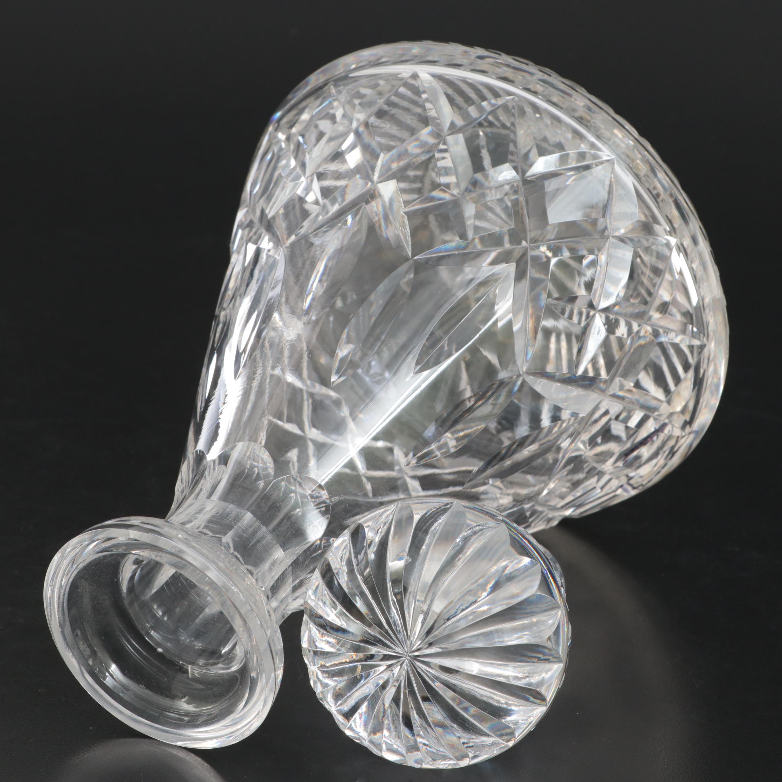 Waterford Crystal "Lismore" Ice Bucket and Roly Poly Decanter