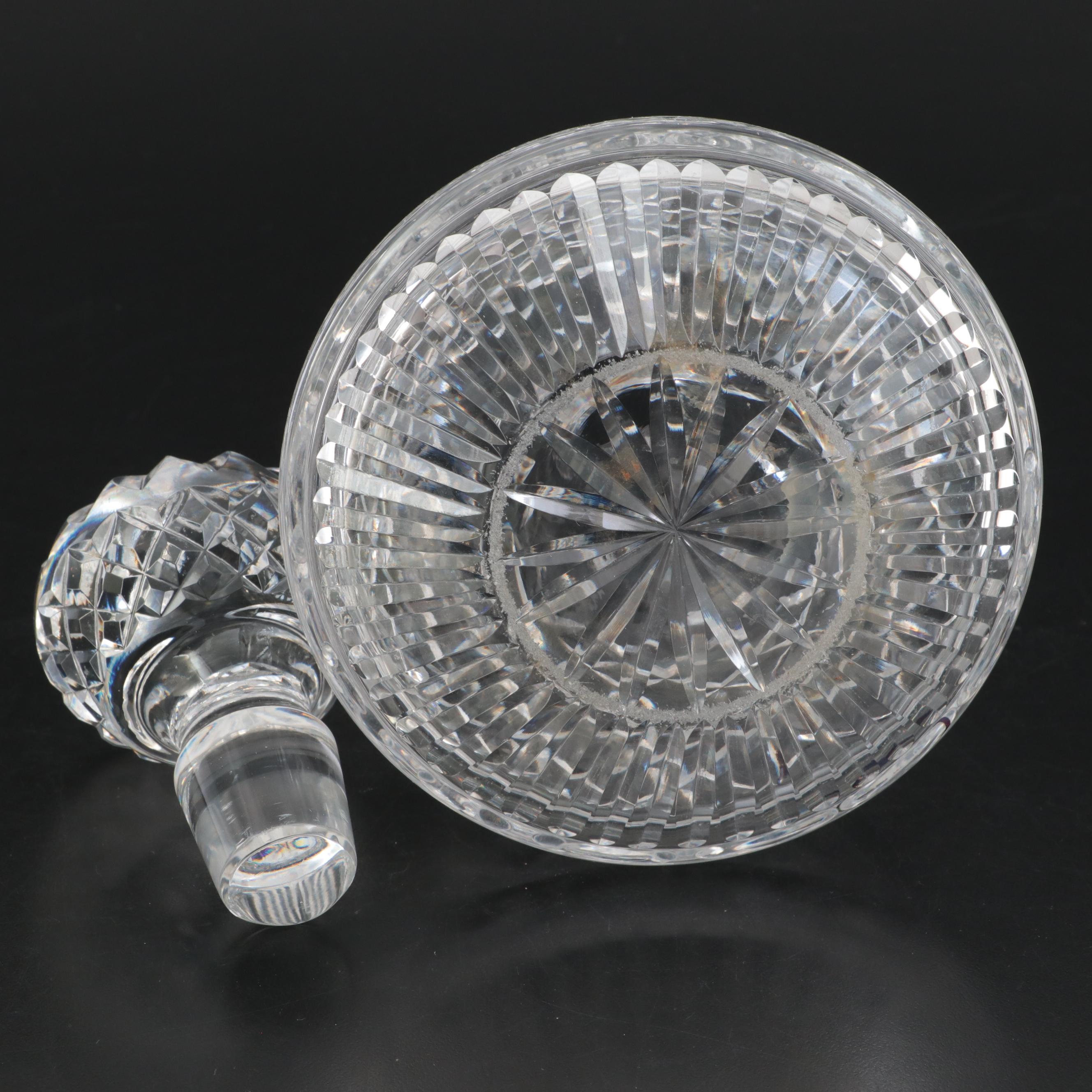 Waterford Crystal "Lismore" Ice Bucket and Roly Poly Decanter