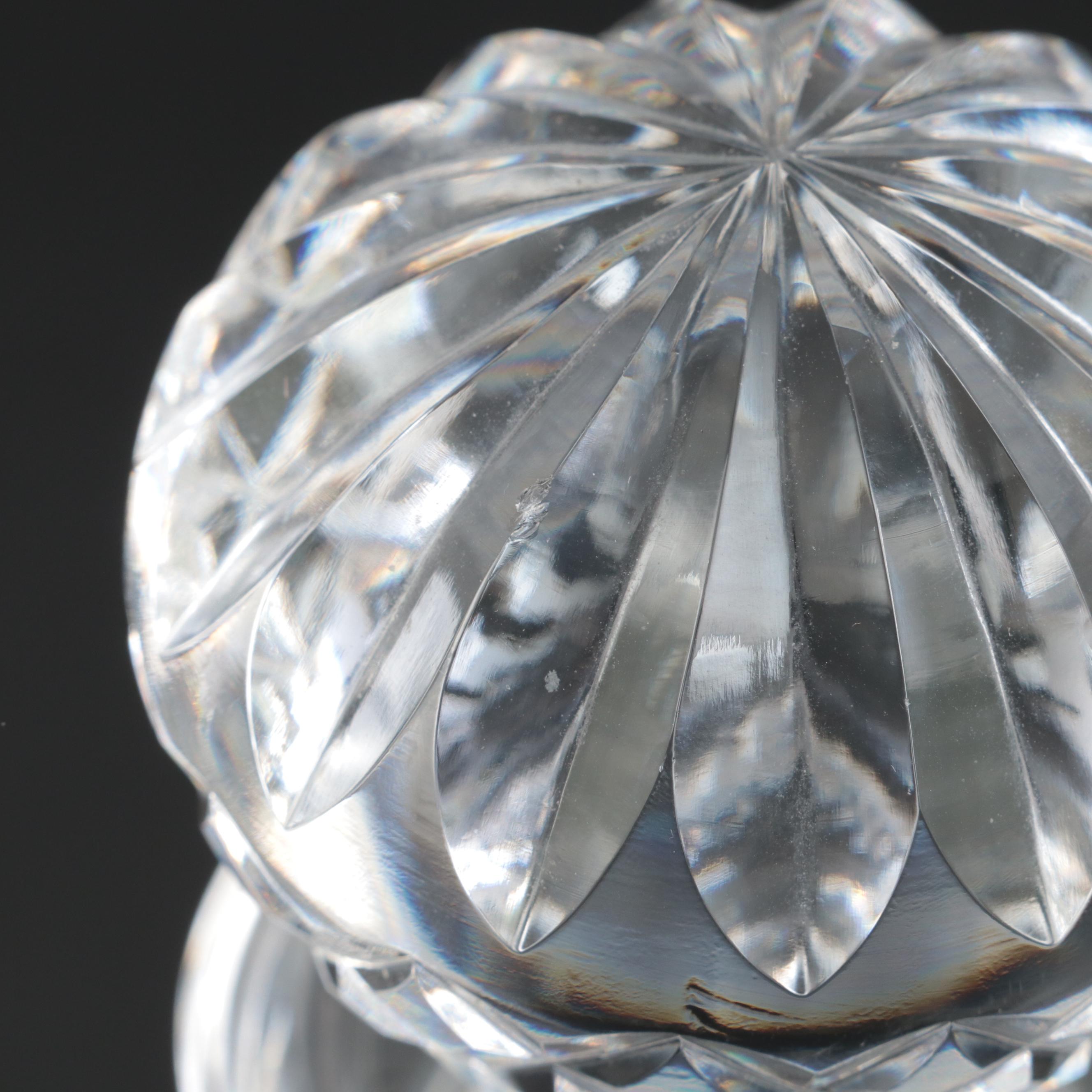 Waterford Crystal "Lismore" Ice Bucket and Roly Poly Decanter