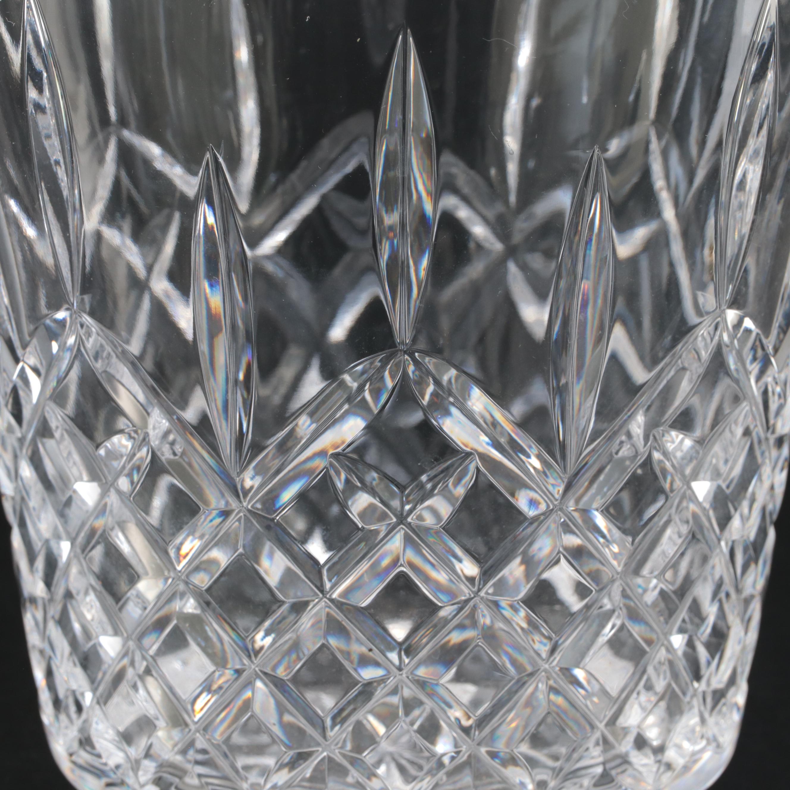 Waterford Crystal "Lismore" Ice Bucket and Roly Poly Decanter