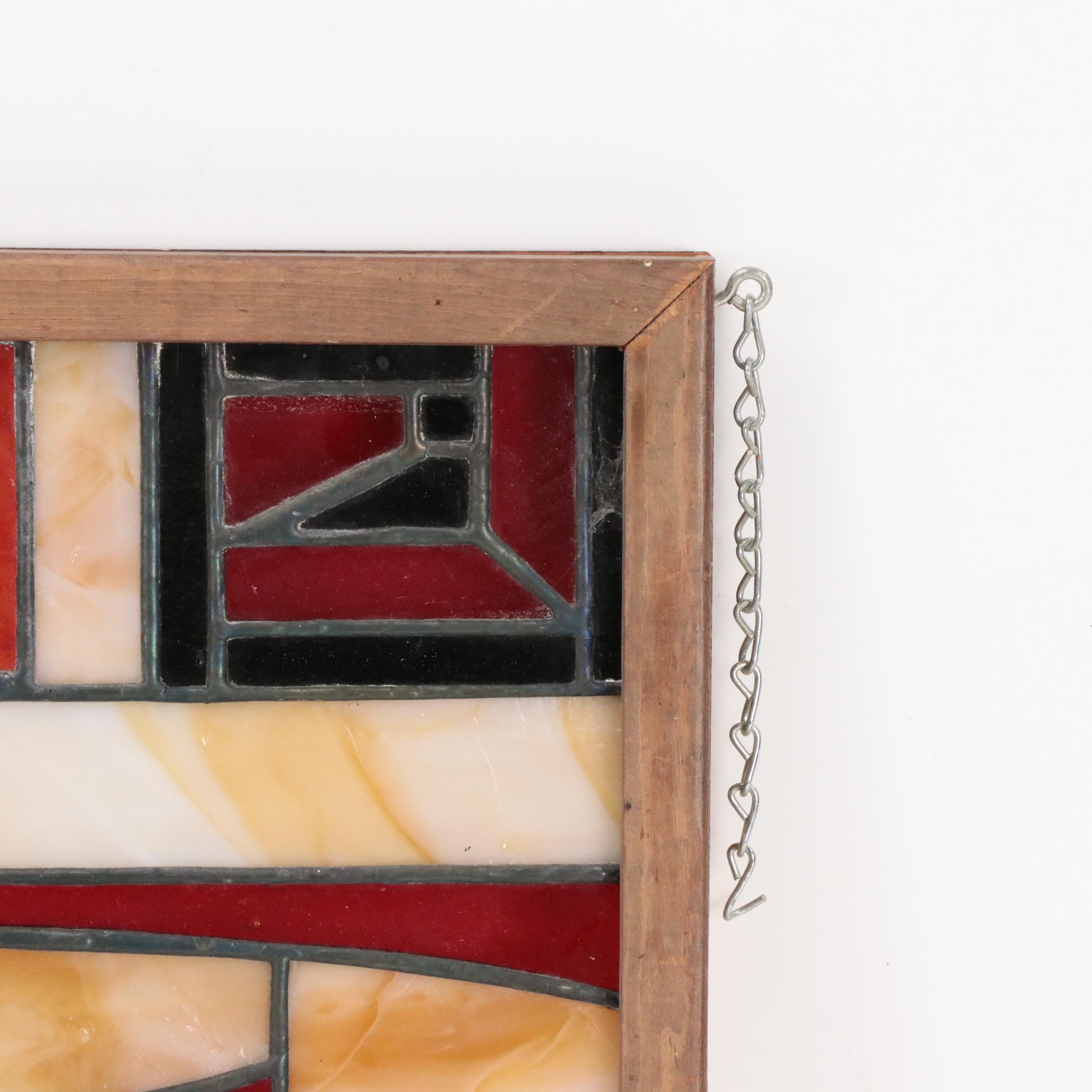 Copper Foil Stained Glass Hanging Panel