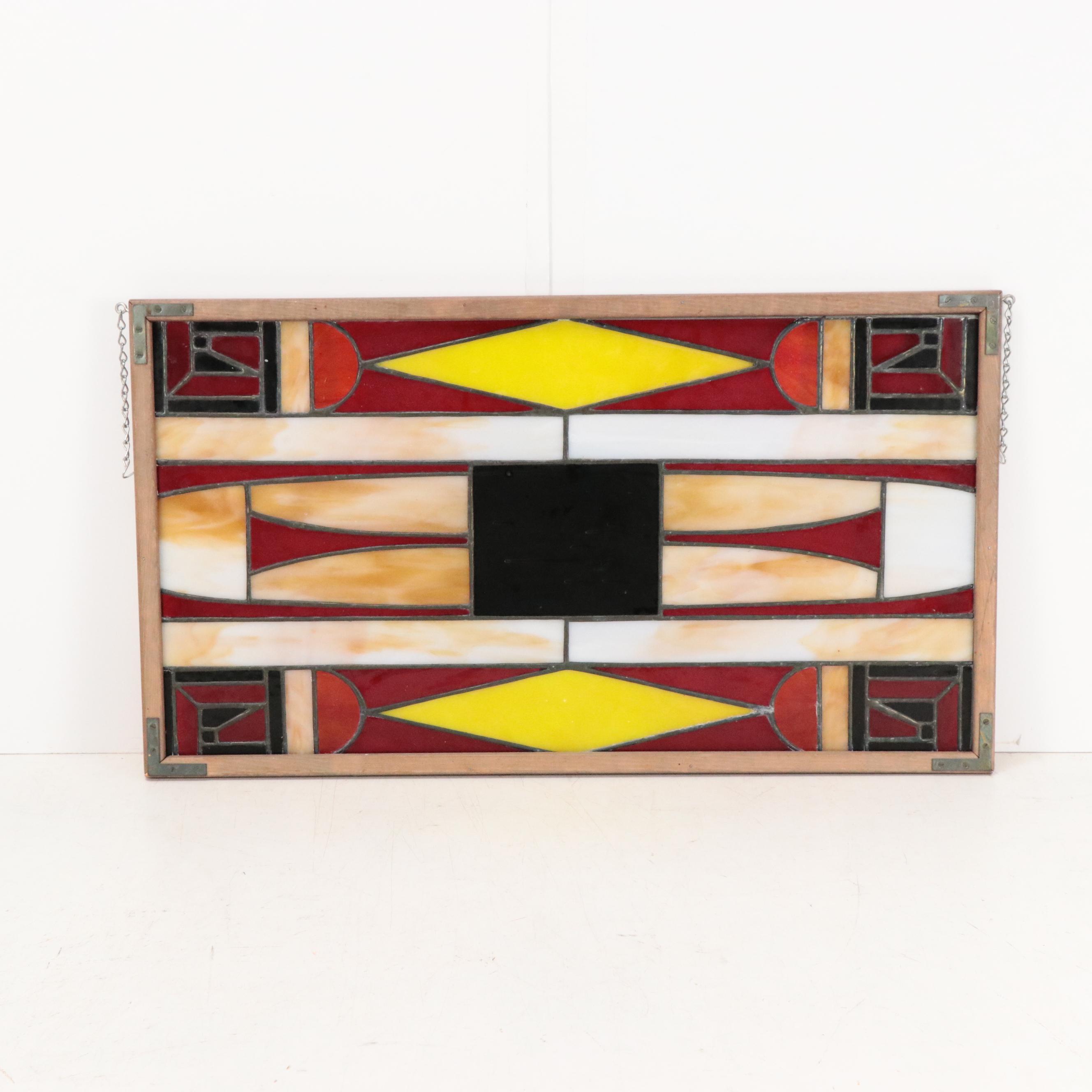 Copper Foil Stained Glass Hanging Panel