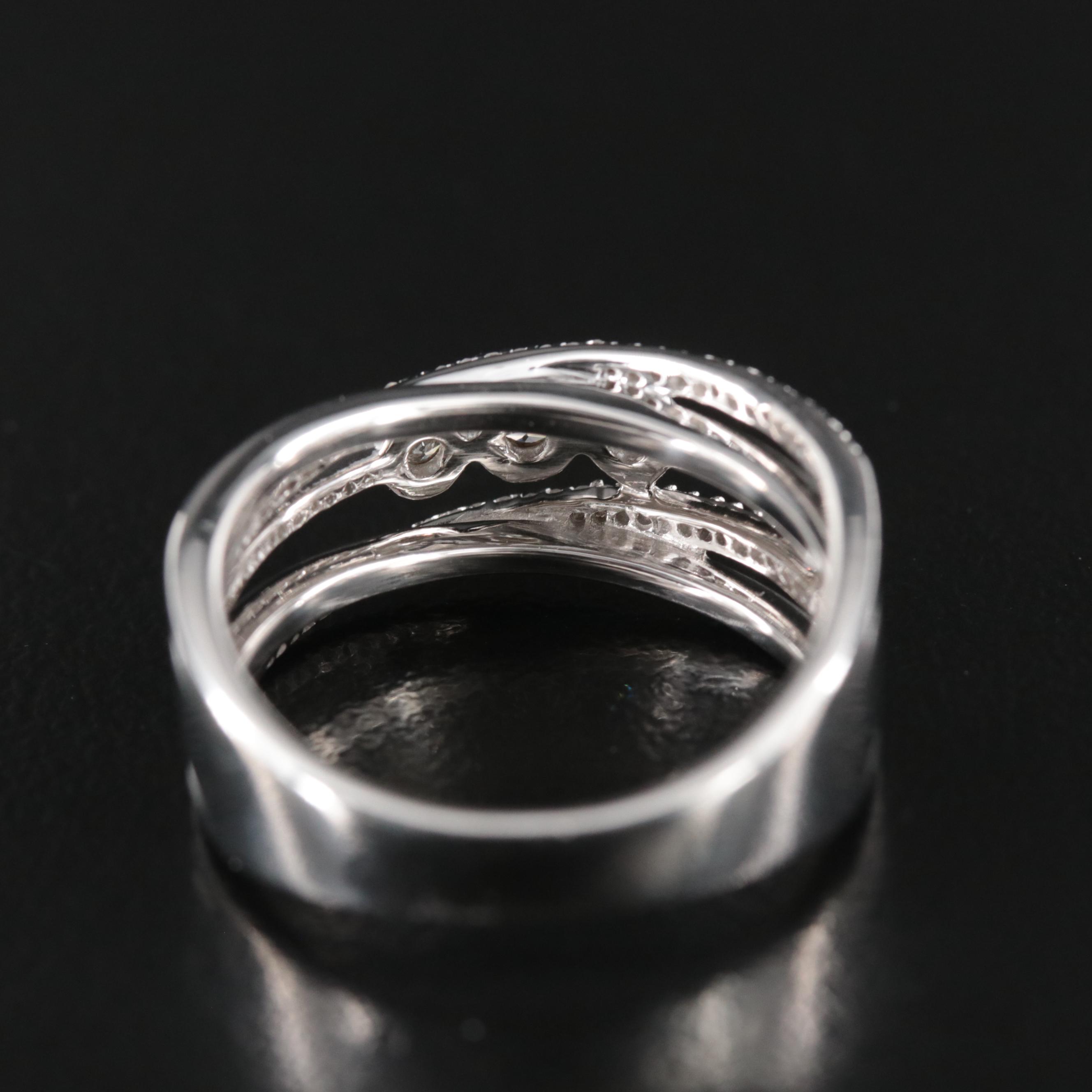 Sterling Diamond Crossover Band