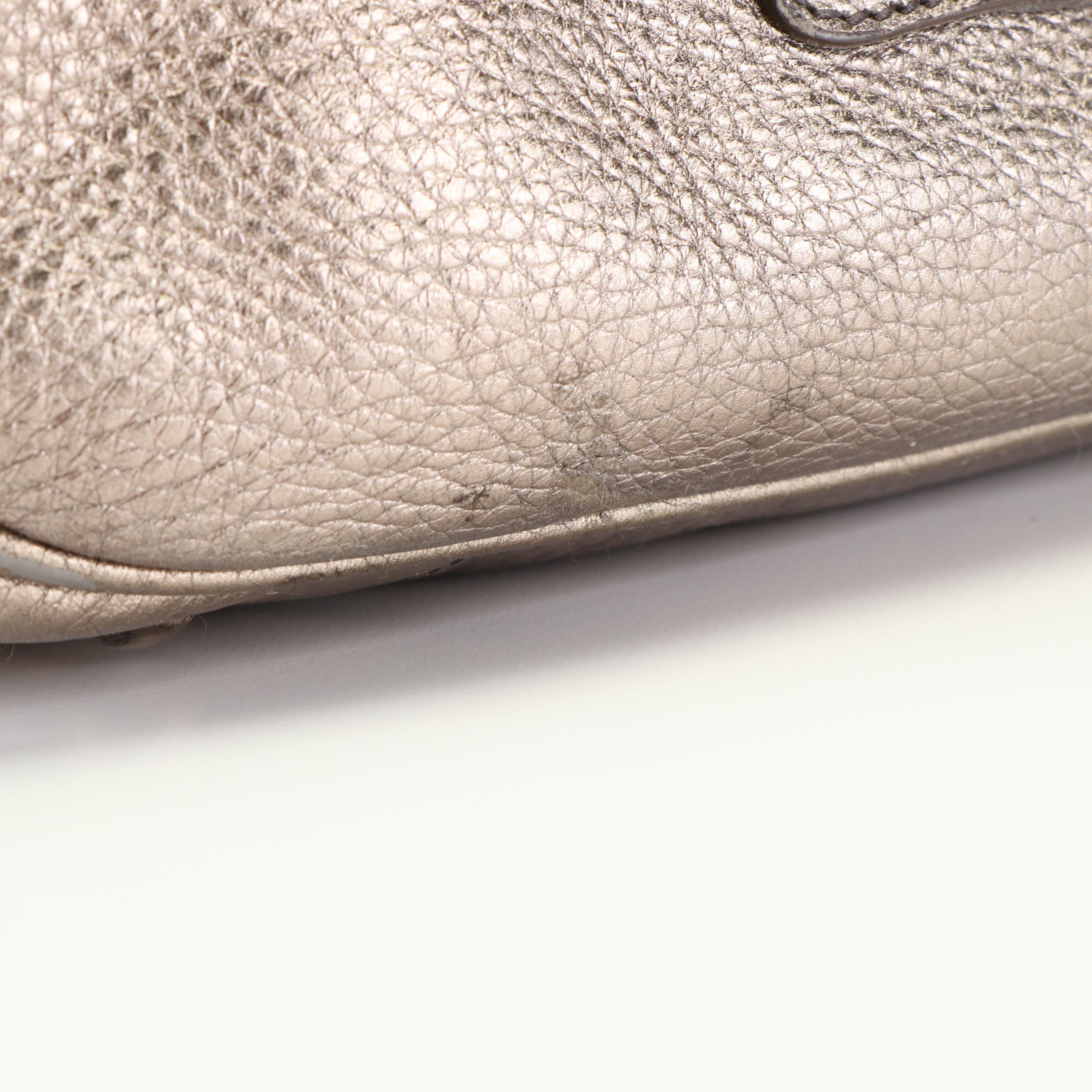 Prada Front Pocket Tote in Gold Vitello Daino Leather