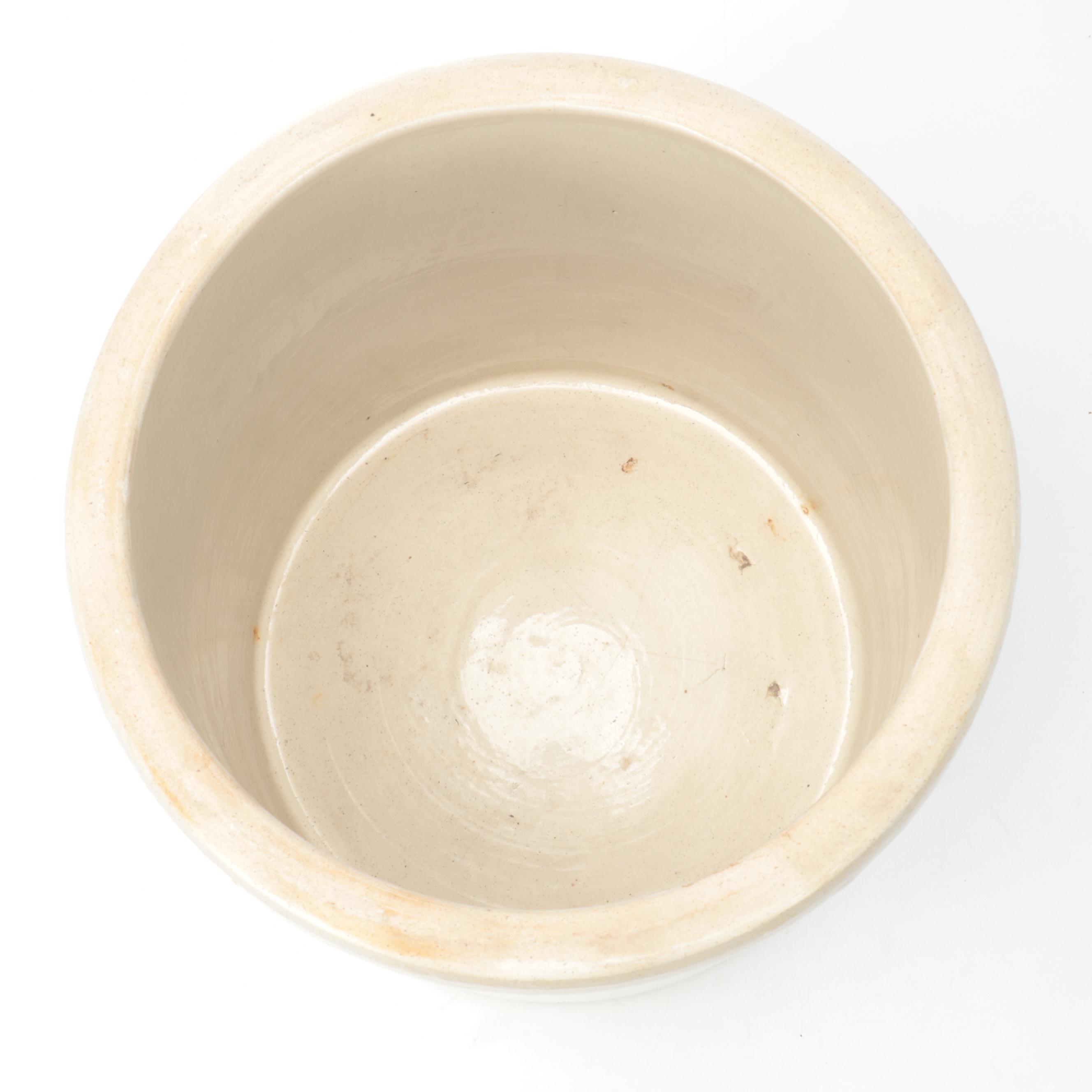 Western Stoneware Co. 10 Gallon Stoneware Crock, 20th Century