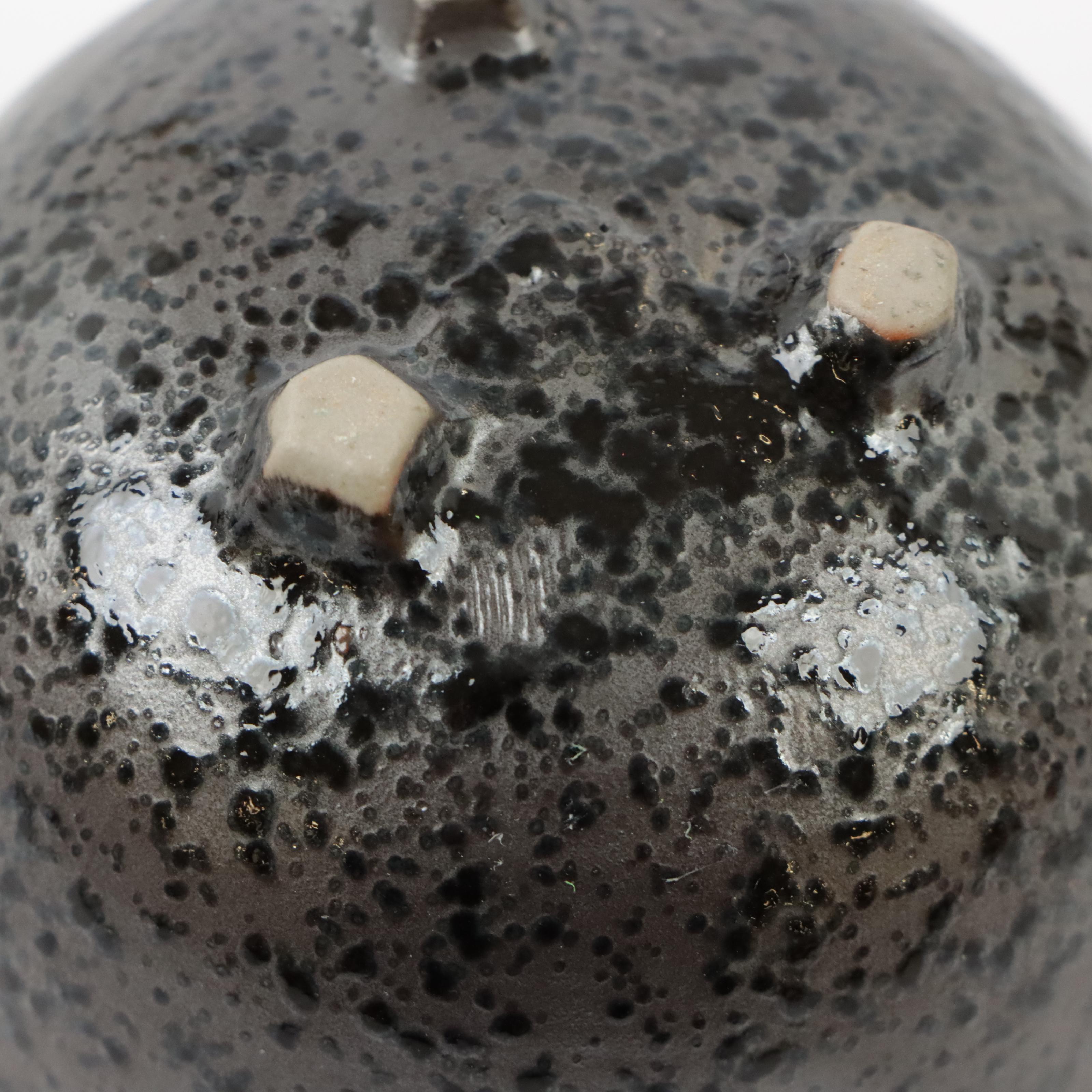 Drip Glaze Art Pottery Serving Tray With Bowl and Votive