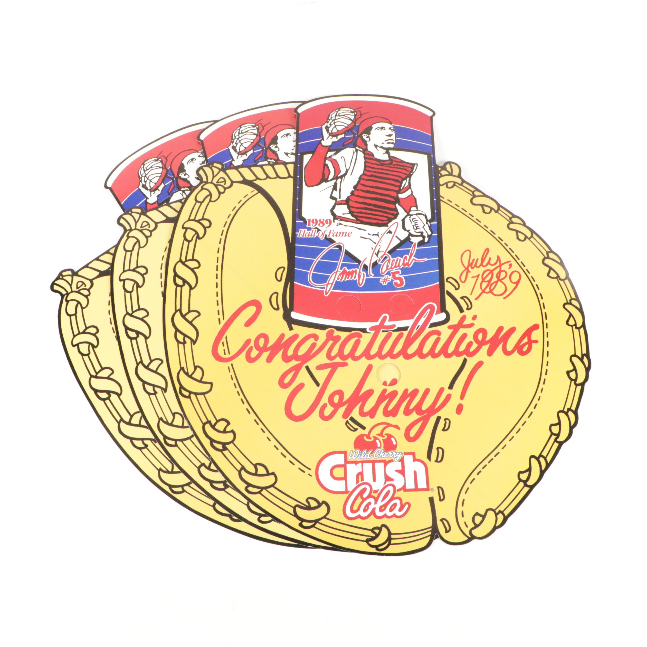 Babe Ruth 60th Home Run Photo with Johnny Bench "Crush" Advertisements and More