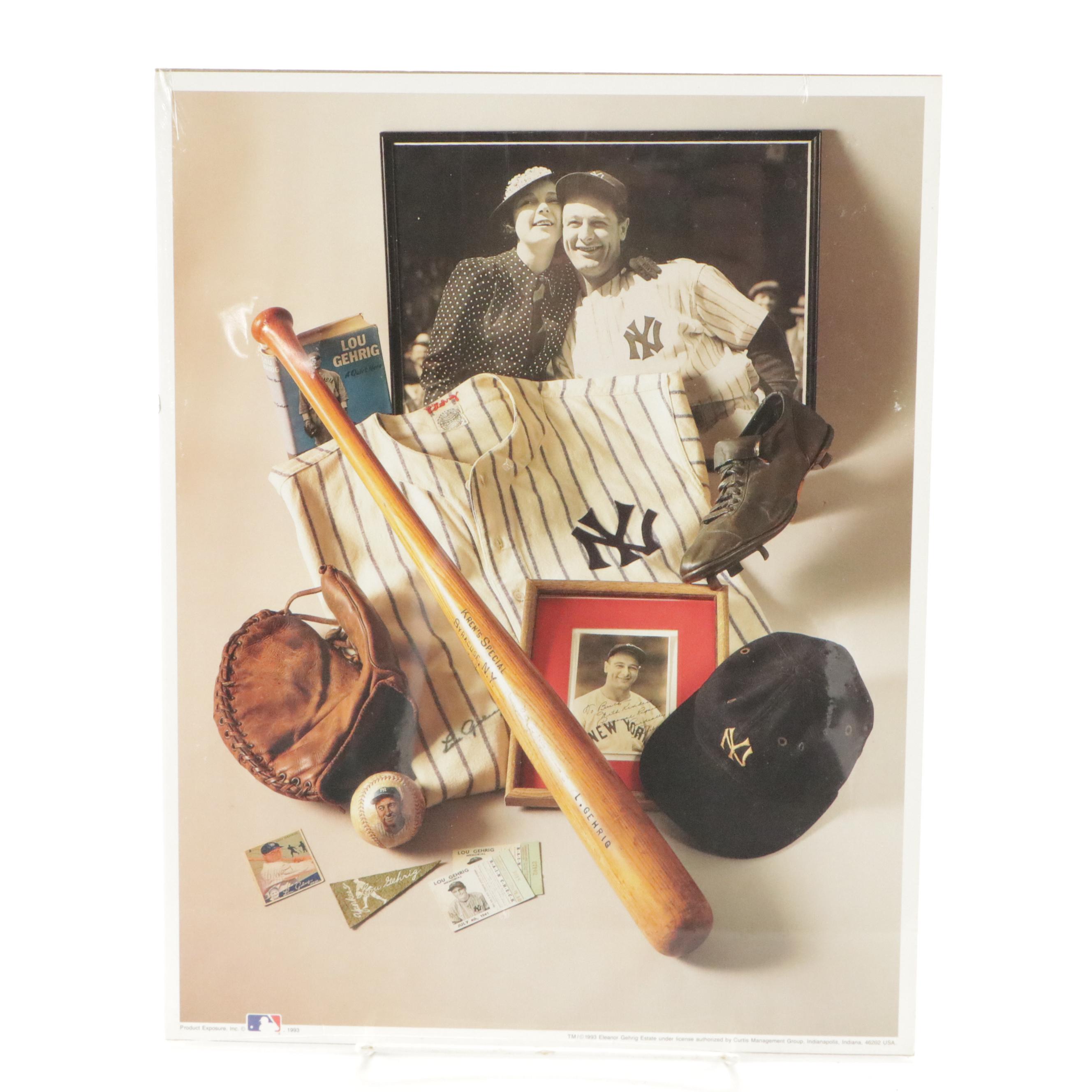 Babe Ruth 60th Home Run Photo with Johnny Bench "Crush" Advertisements and More