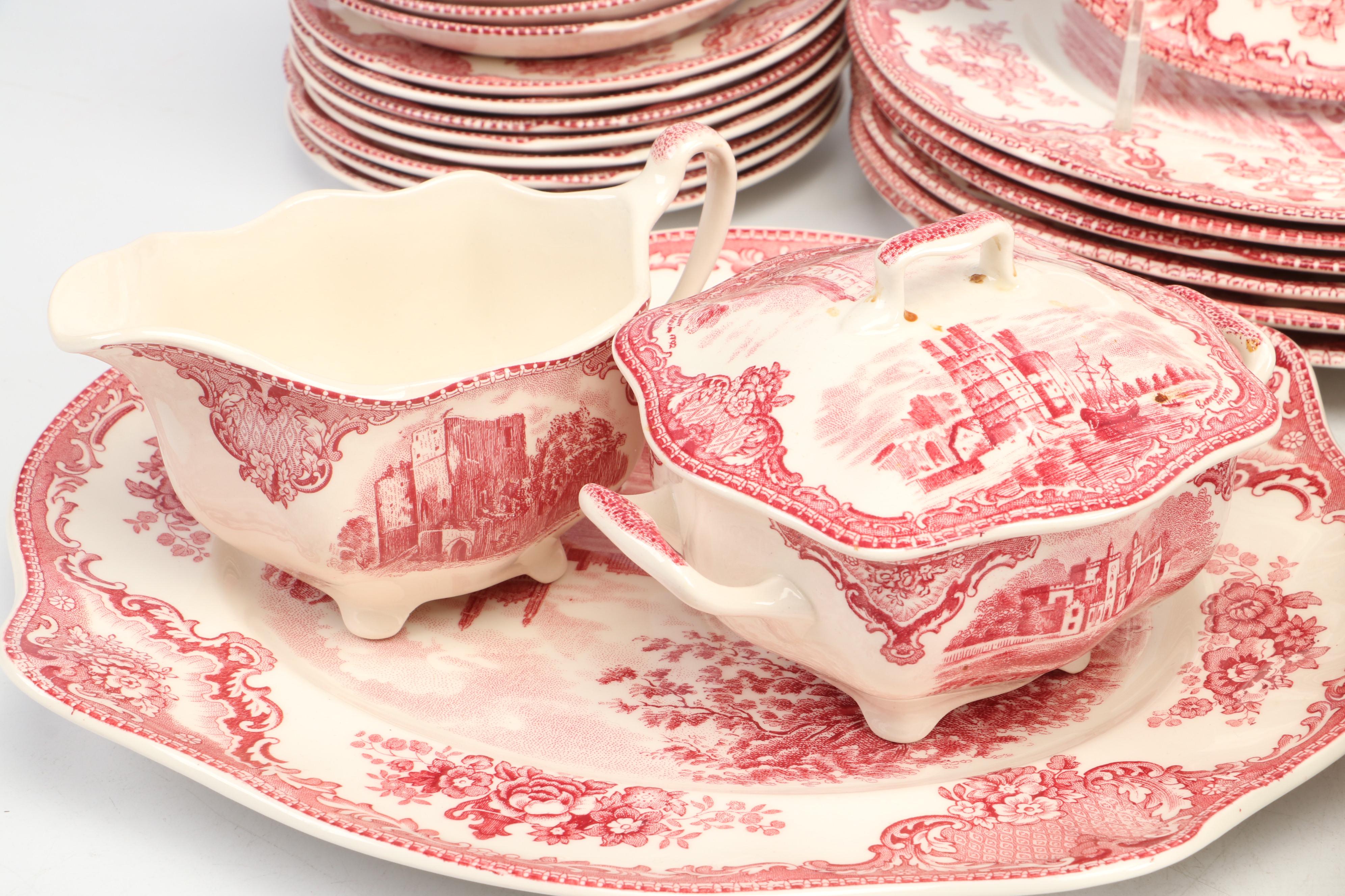 Johnson Bros. English Earthenware "Old Britain Castles" Dinnerware