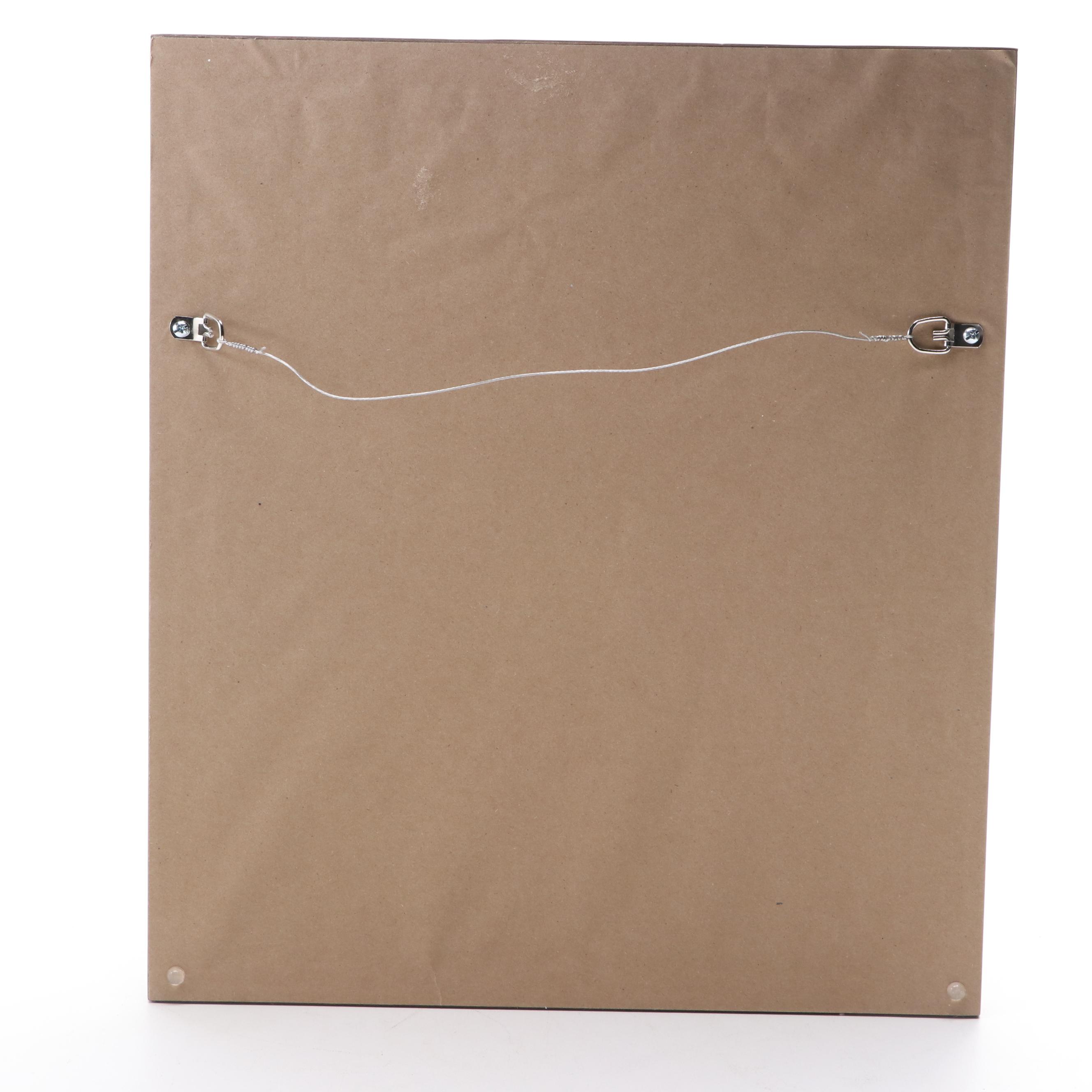 Agnes Rey Landscape Oil Painting with Boat on Lily Pond