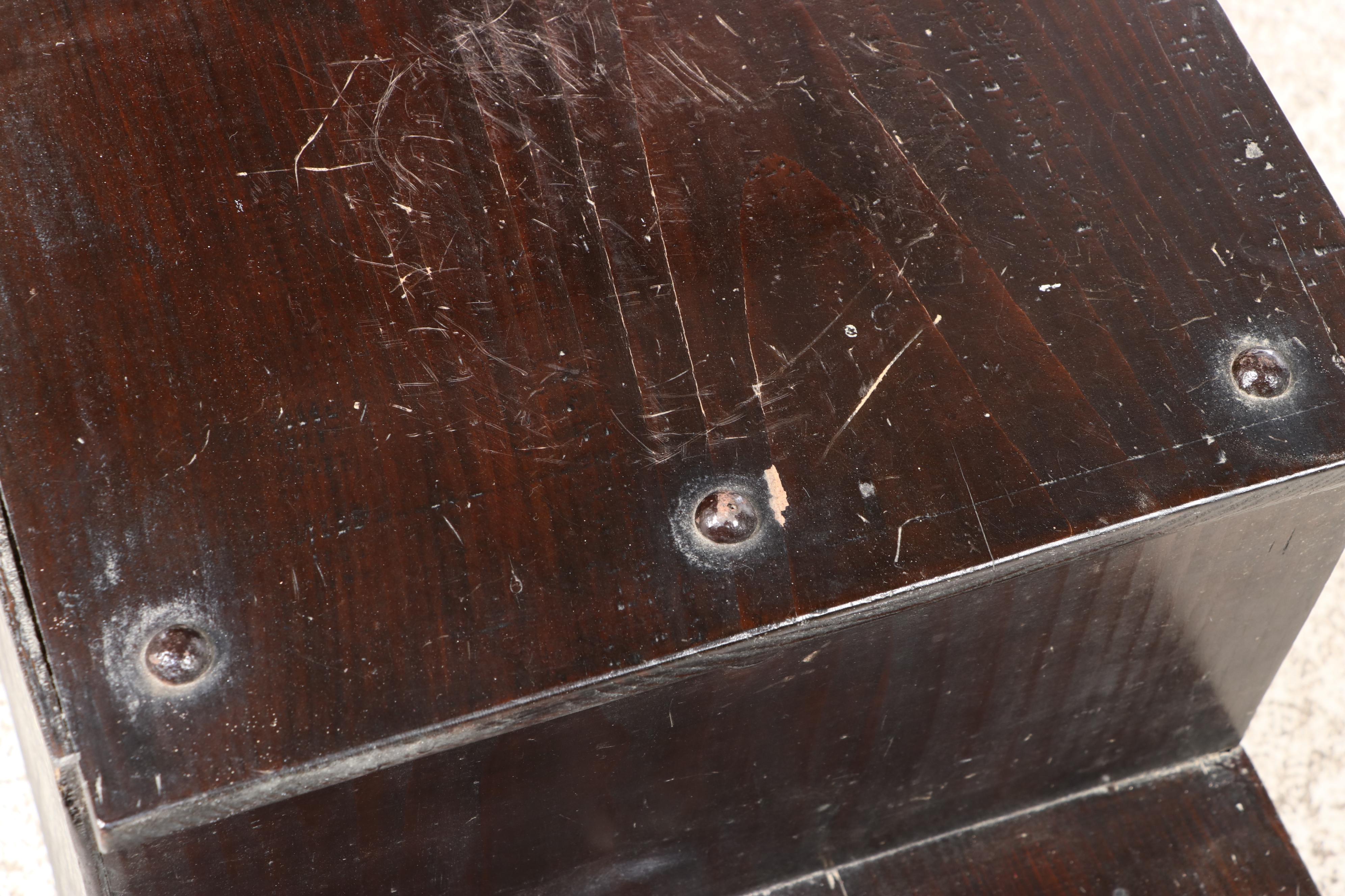 Japanese Elm and Pine Stepped Tansu