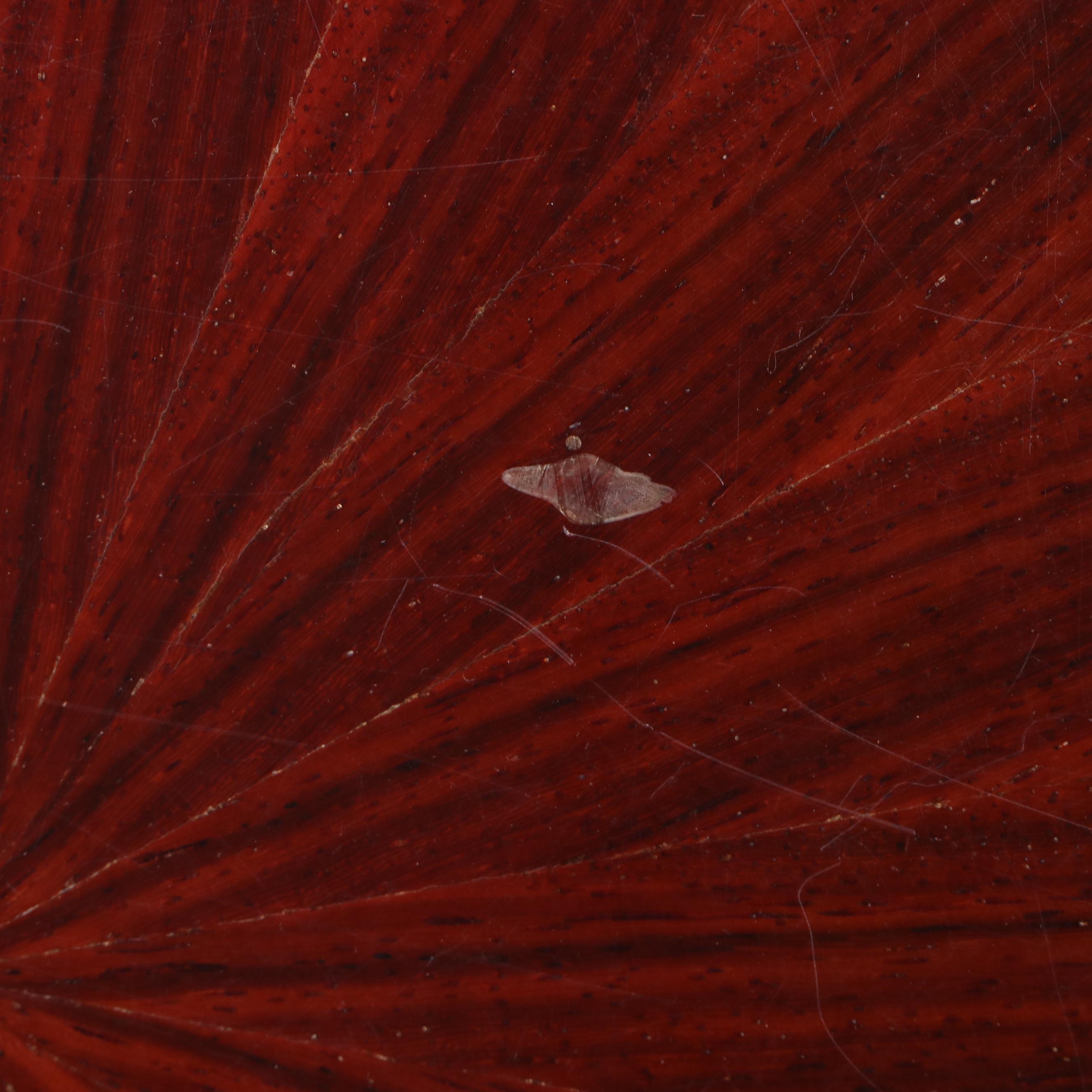 R.H. Leonard Art Deco Style Dyed Padouk and Bloodwood Side Table, dated 2001