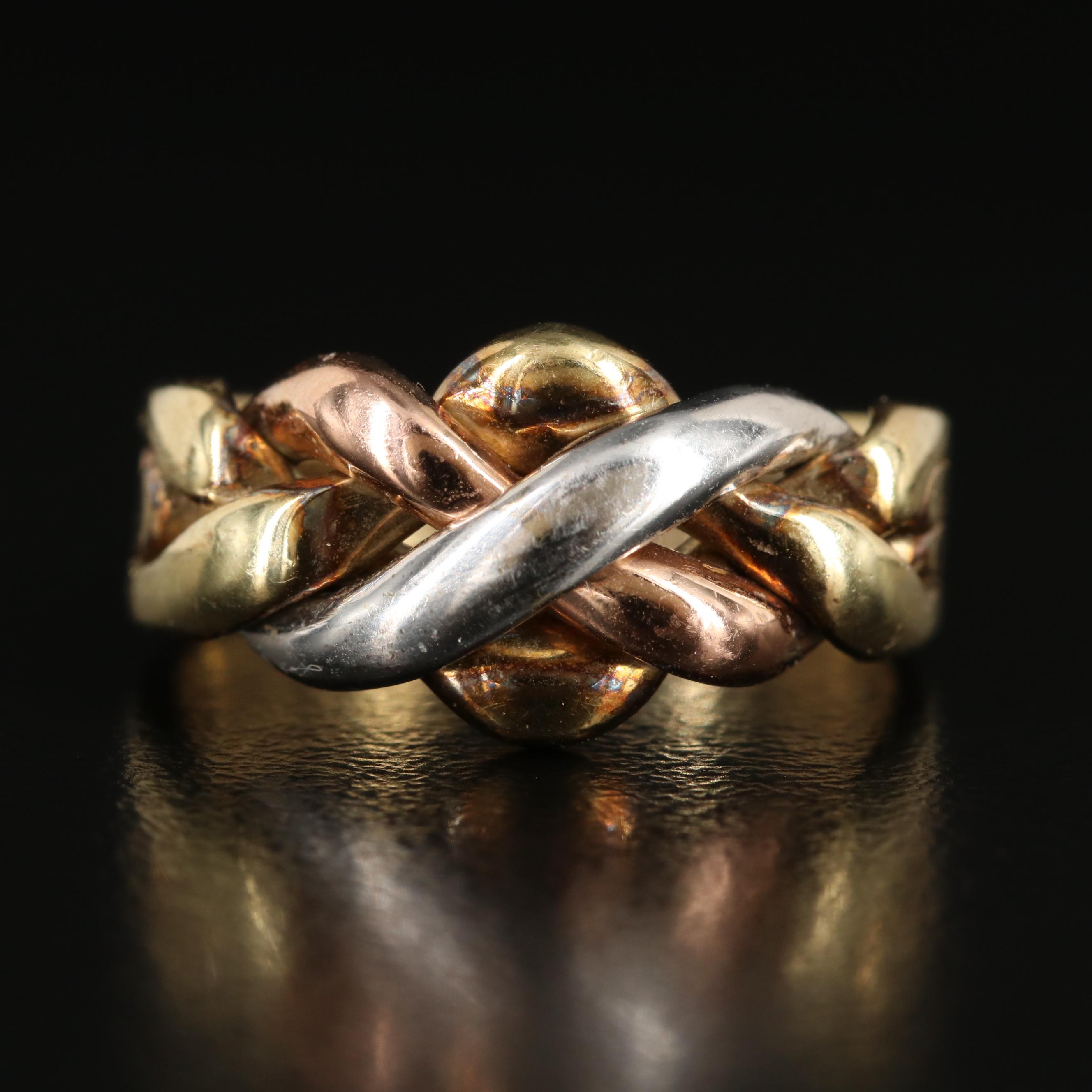 14K Puzzle Ring
