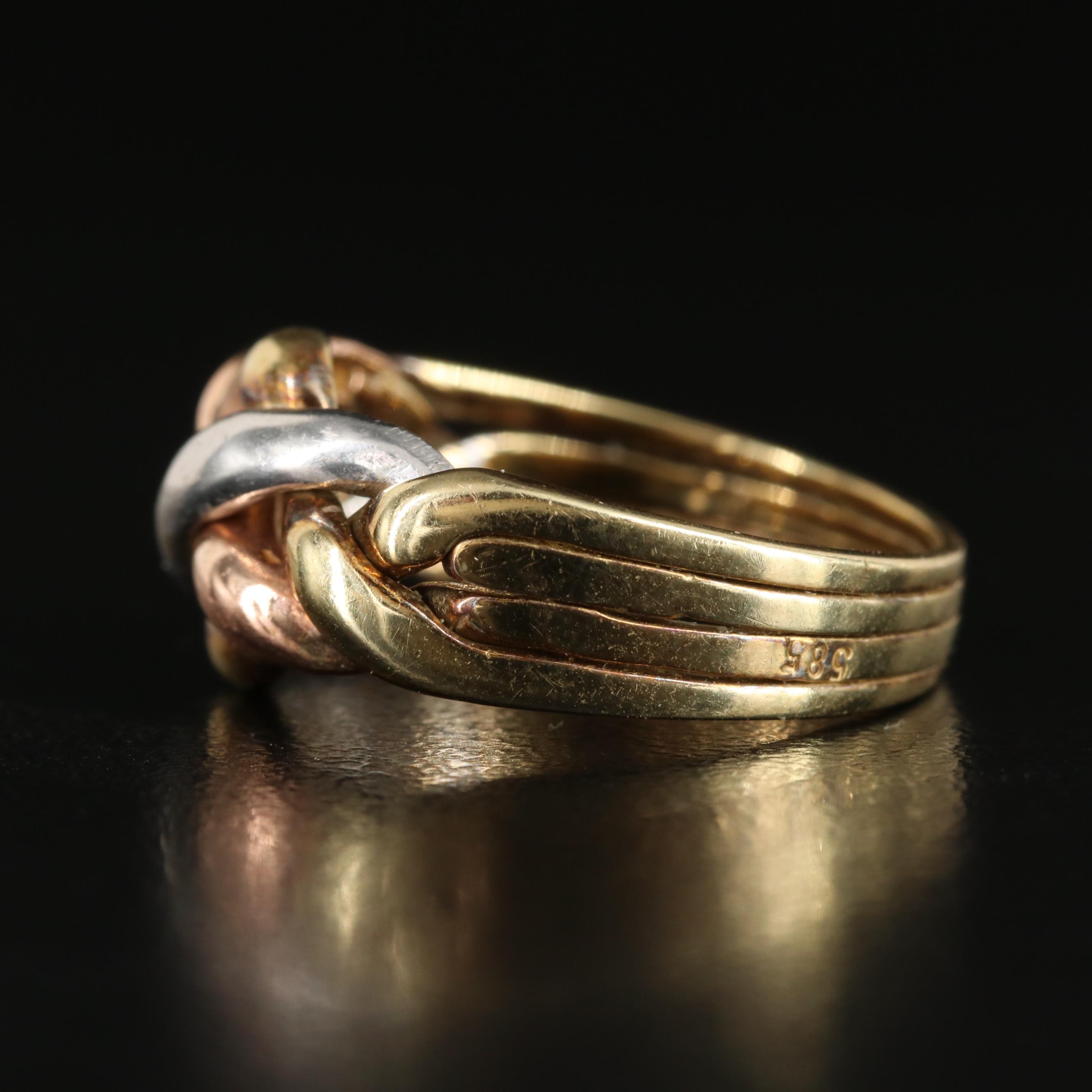 14K Puzzle Ring