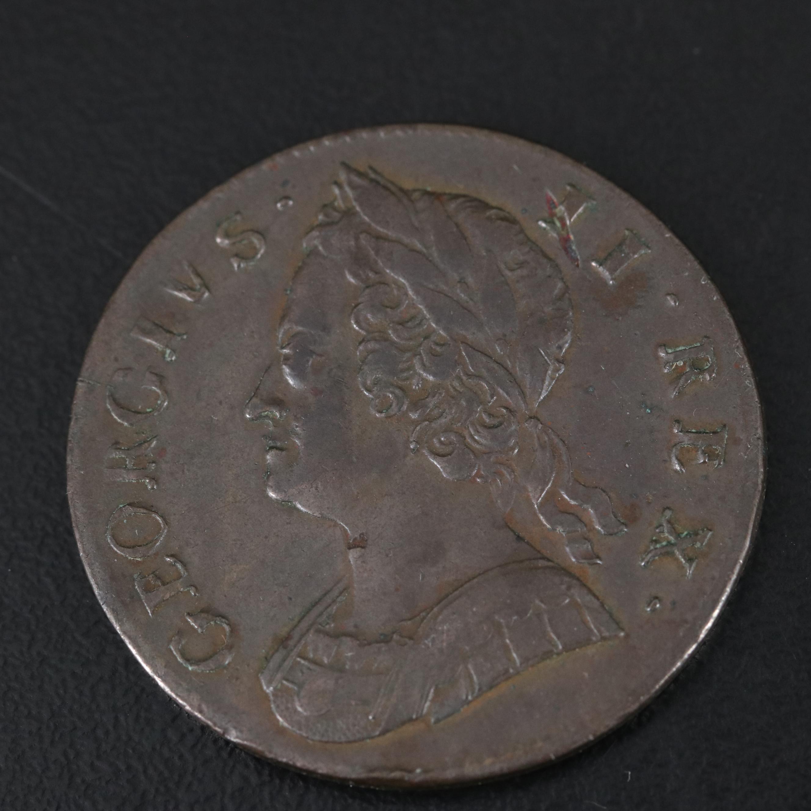 1746 Great Britain  Half Penny