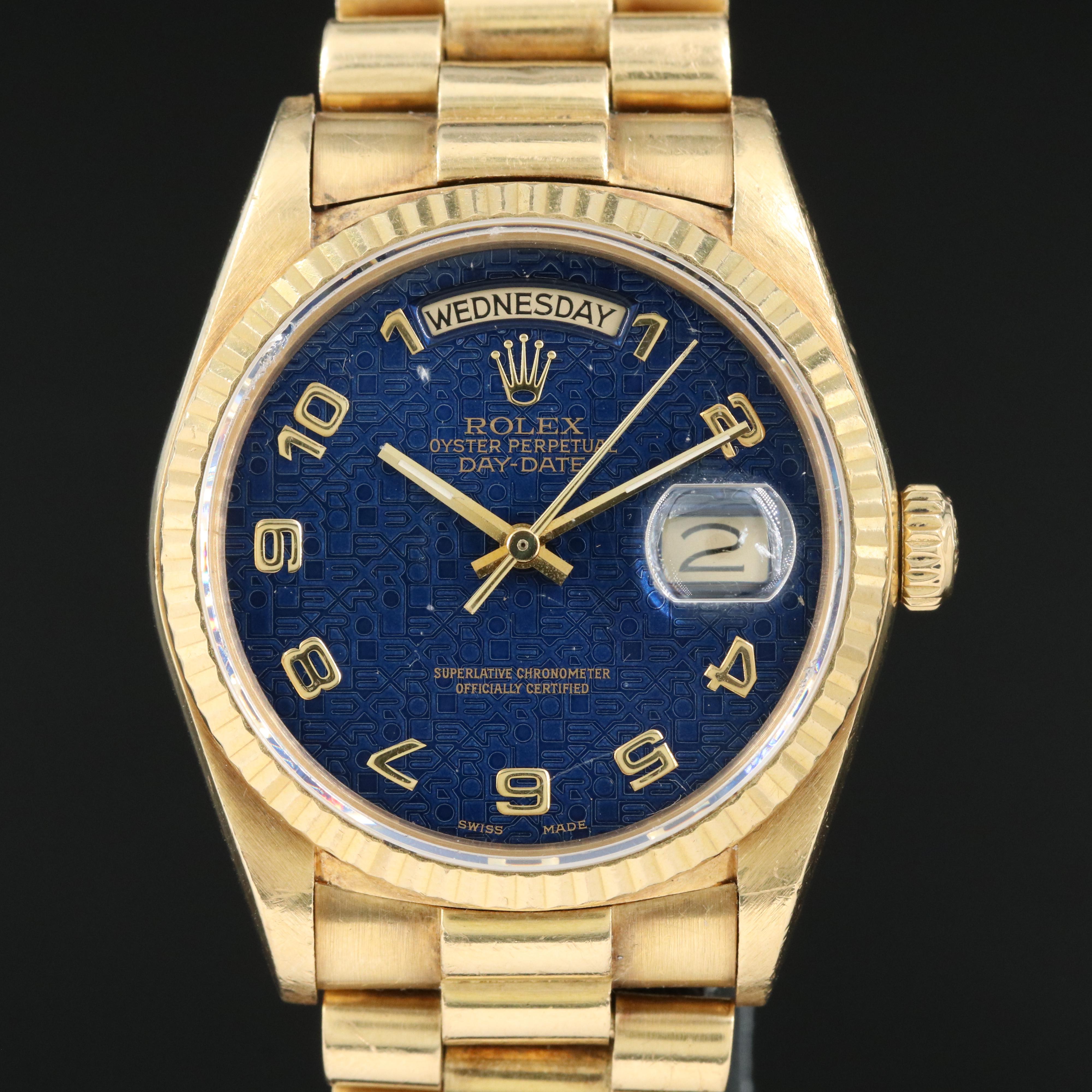 1986 Rolex "President" Oyster Perpetual Day-Date Watch