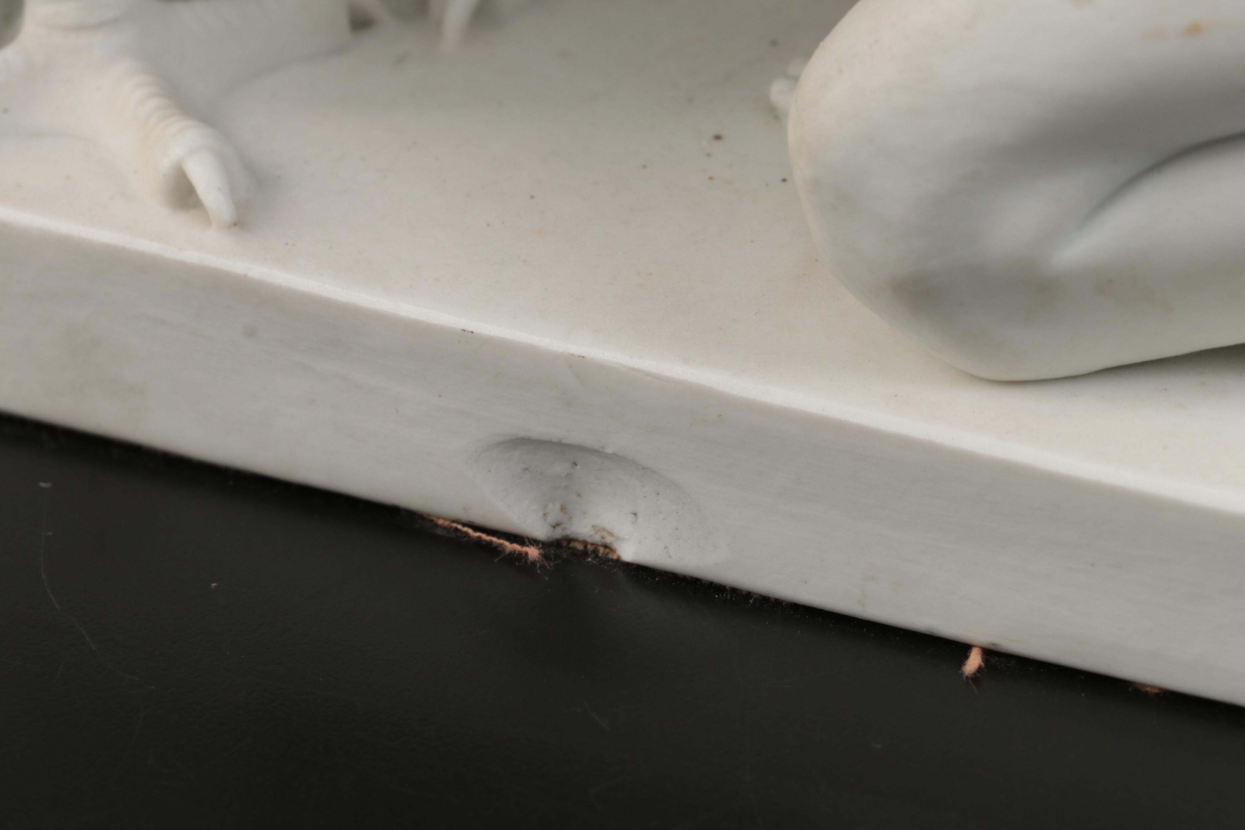 Bing & Grøndahl White Porcelain Ganymede Figurine After Bertel Thorvaldsen