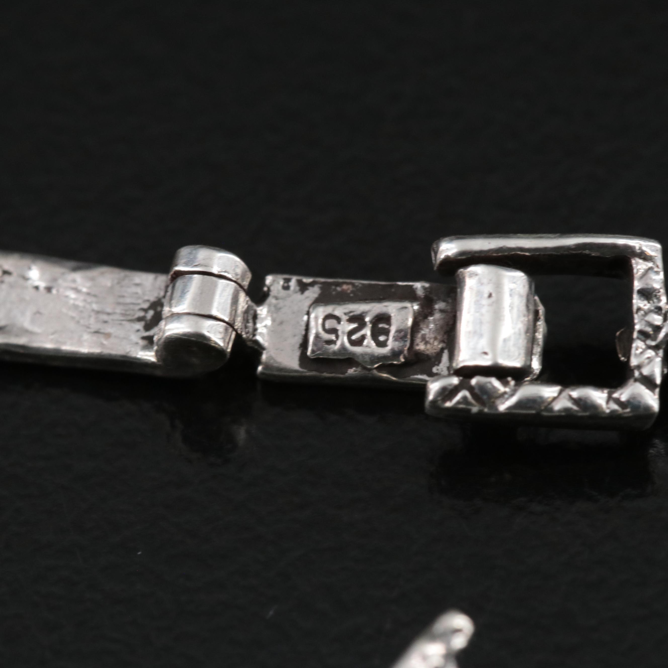 Sterling Ruby, Emerald, Sapphire and Gemstone Monkey Necklace