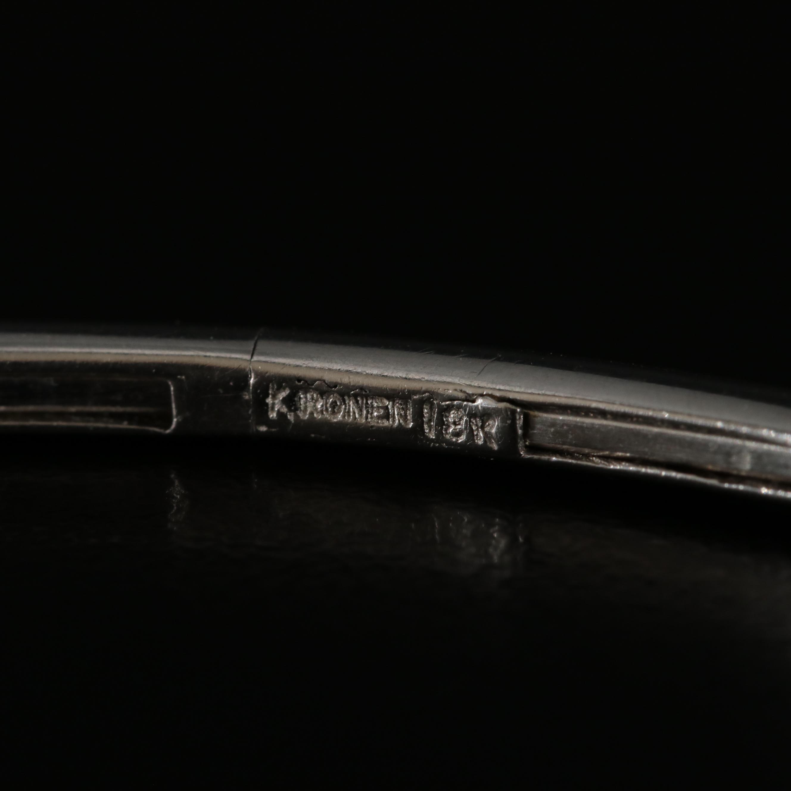 Barry Kronen 18K 1.22 CTW Diamond Flexible Cuff Bracelet