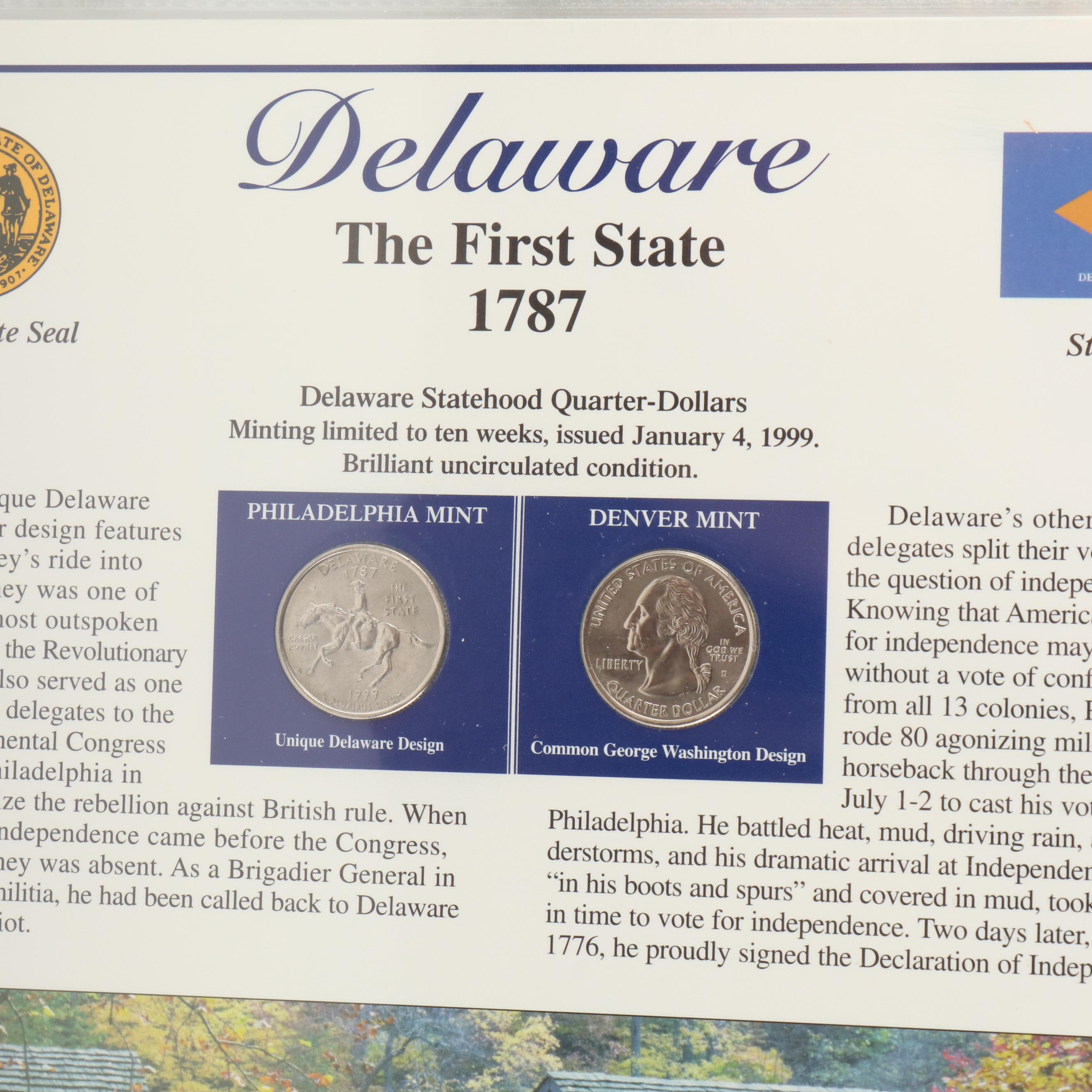 Two Sets of Statehood Quarters