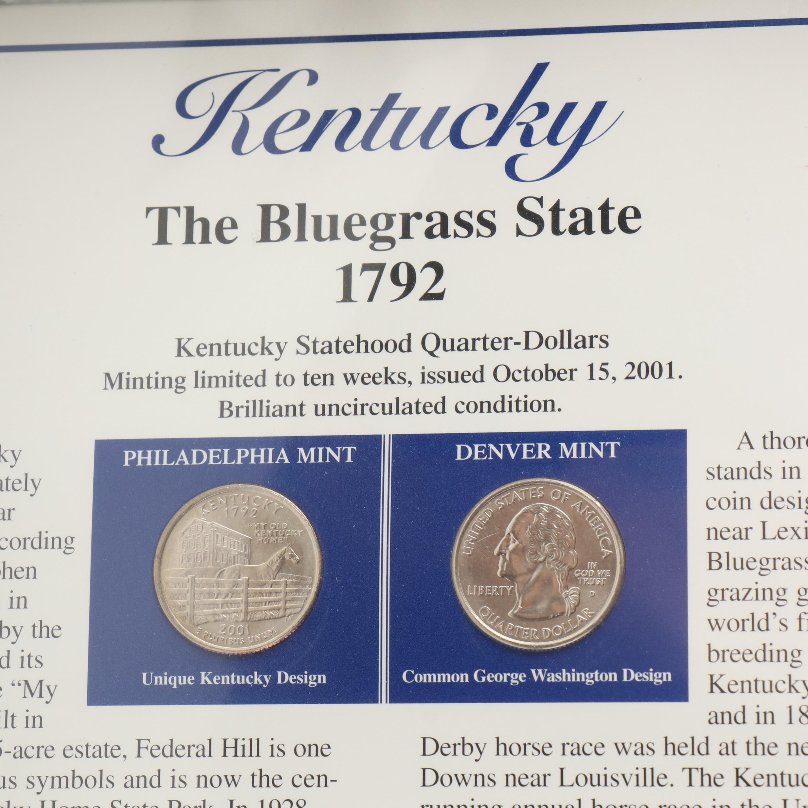 Two Sets of Statehood Quarters