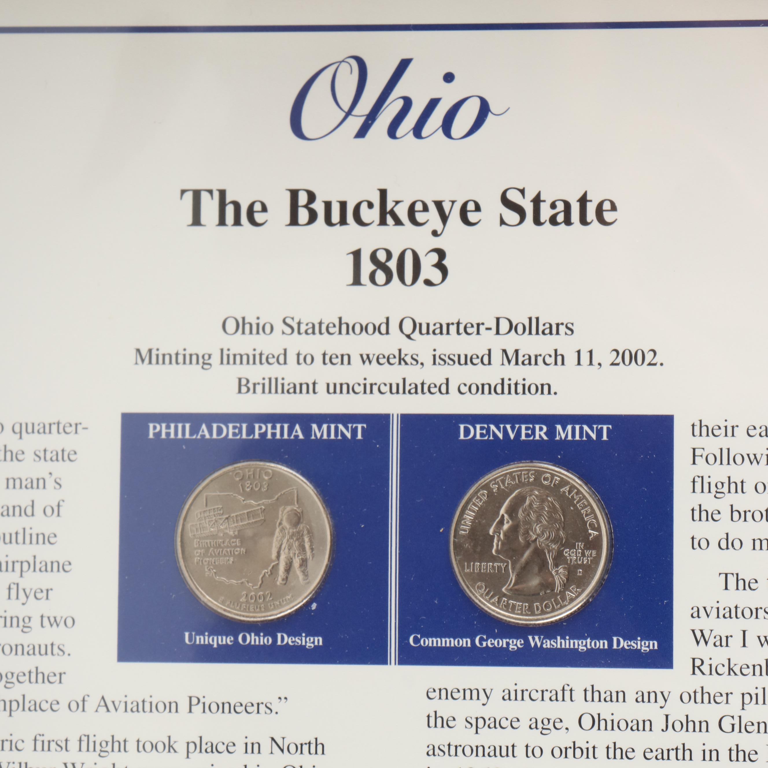 Two Sets of Statehood Quarters