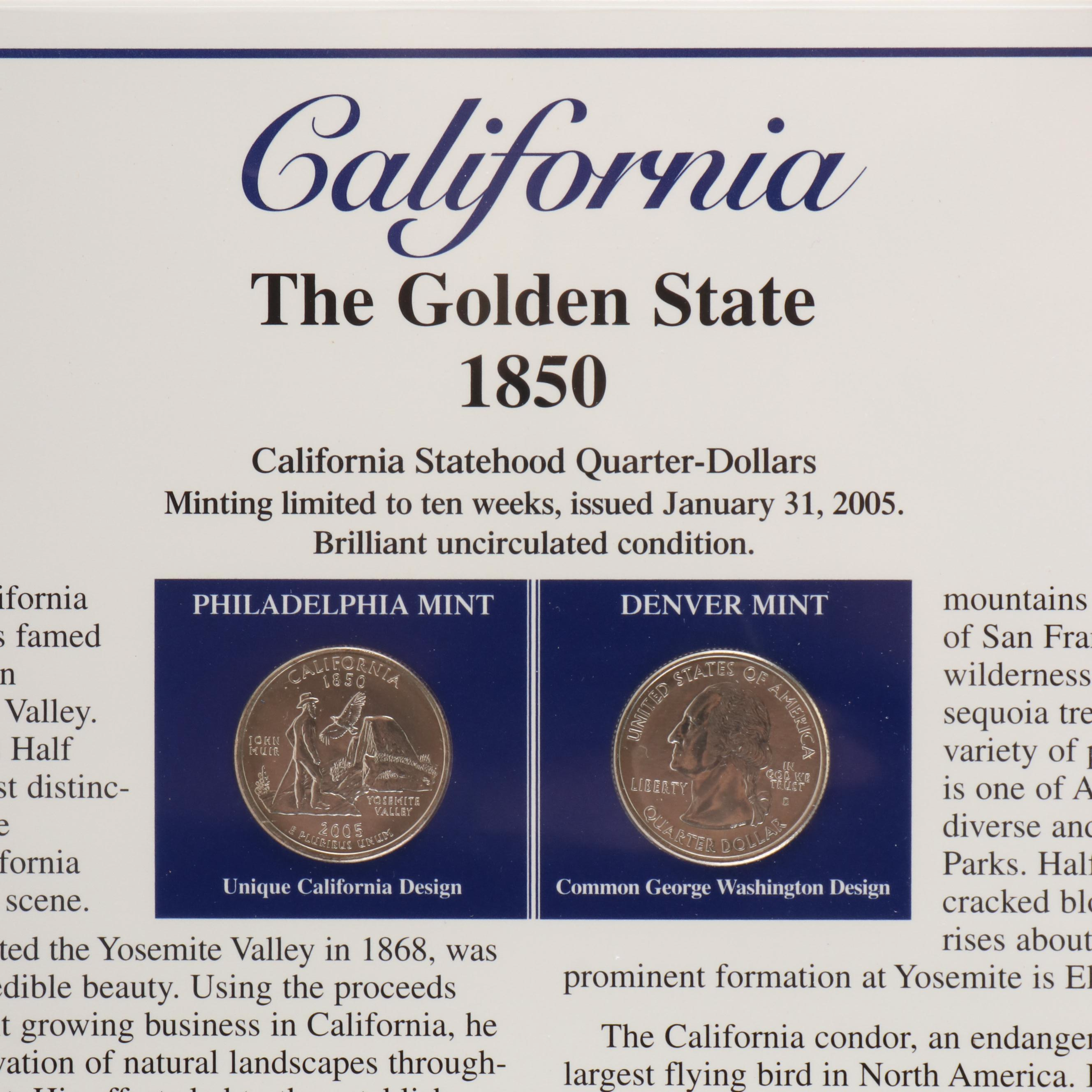 Two Sets of Statehood Quarters