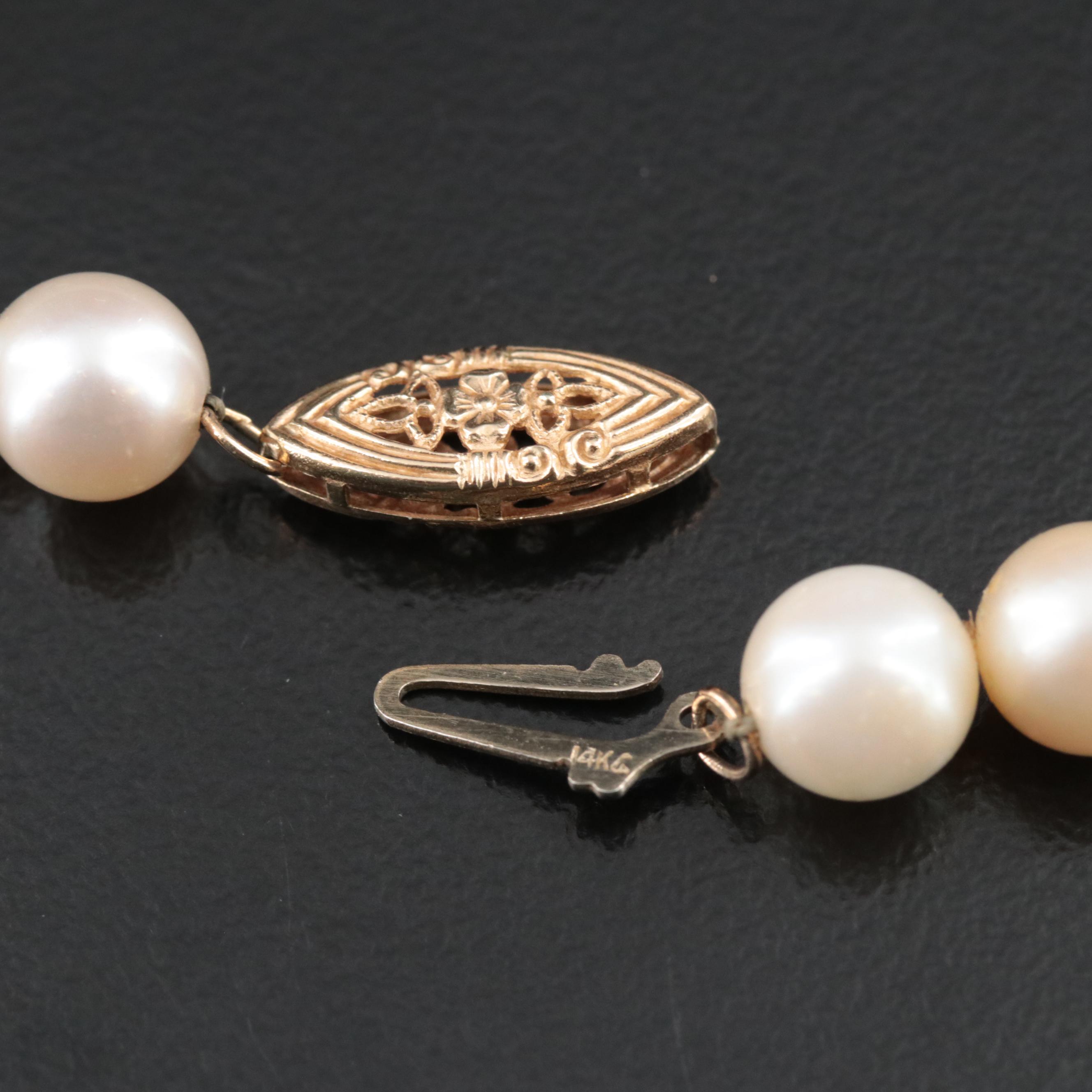 14K Pearl Necklace