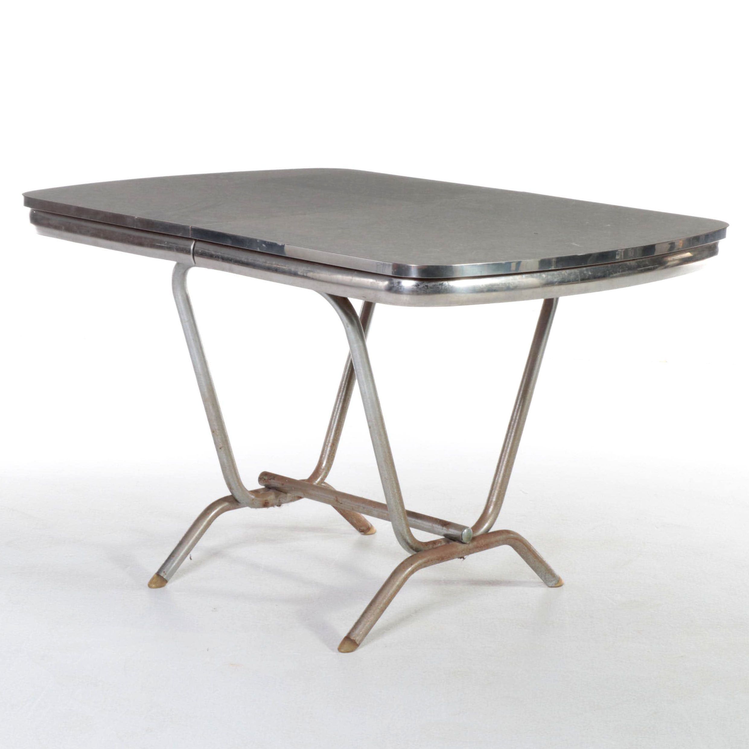 Chrome and Laminate Dining Table, 1950s